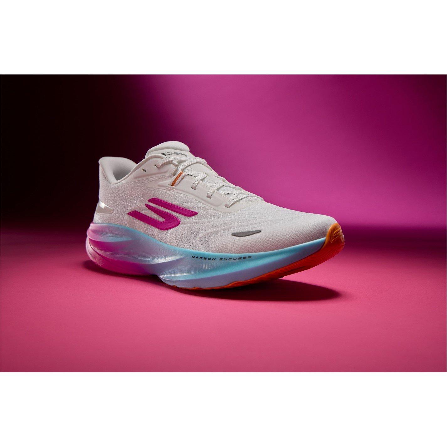 White/Multi - Skechers - AERO Spark Running Shoes Womens - 6