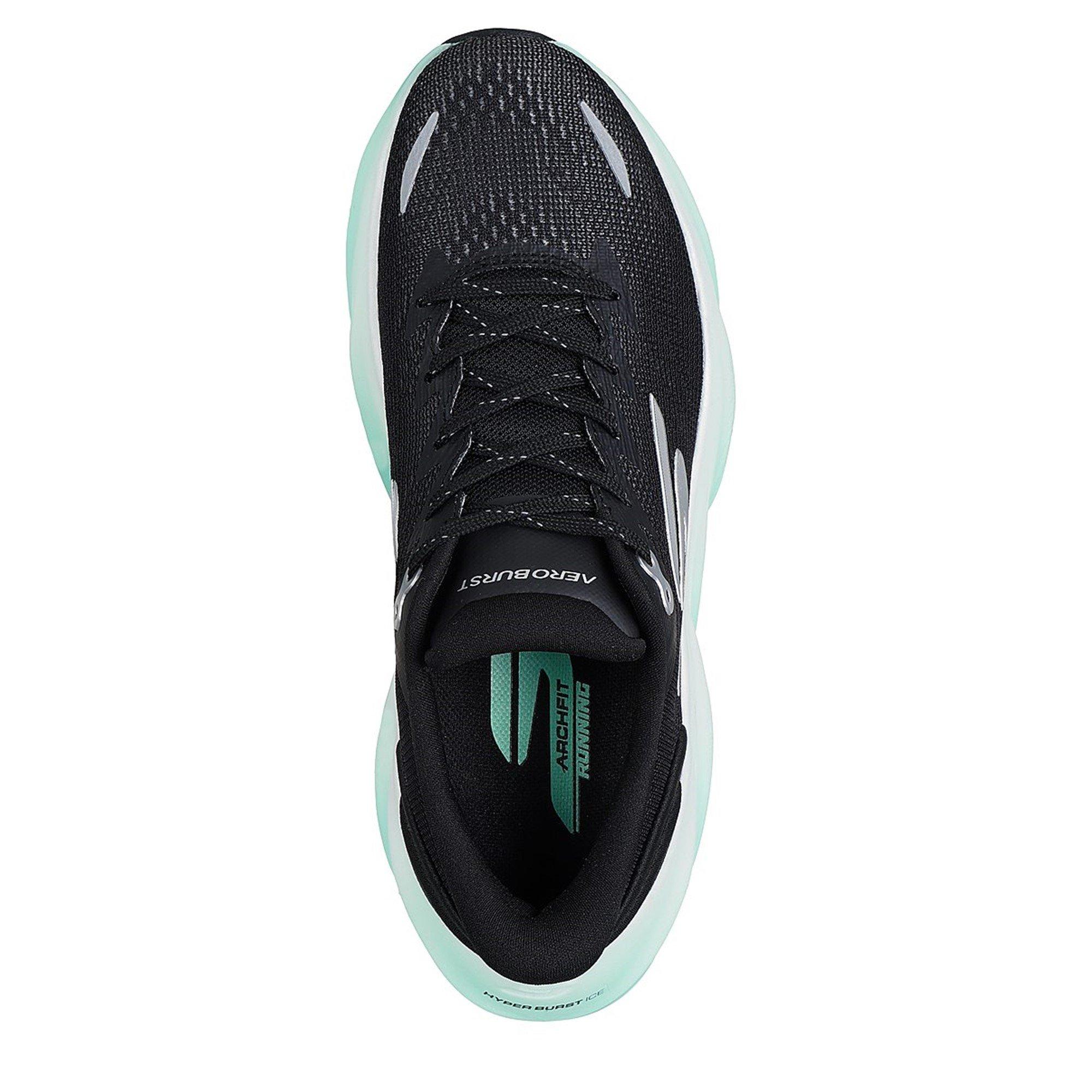 Black/White - Skechers - AERO Burst Running Trainers Ladies - 5