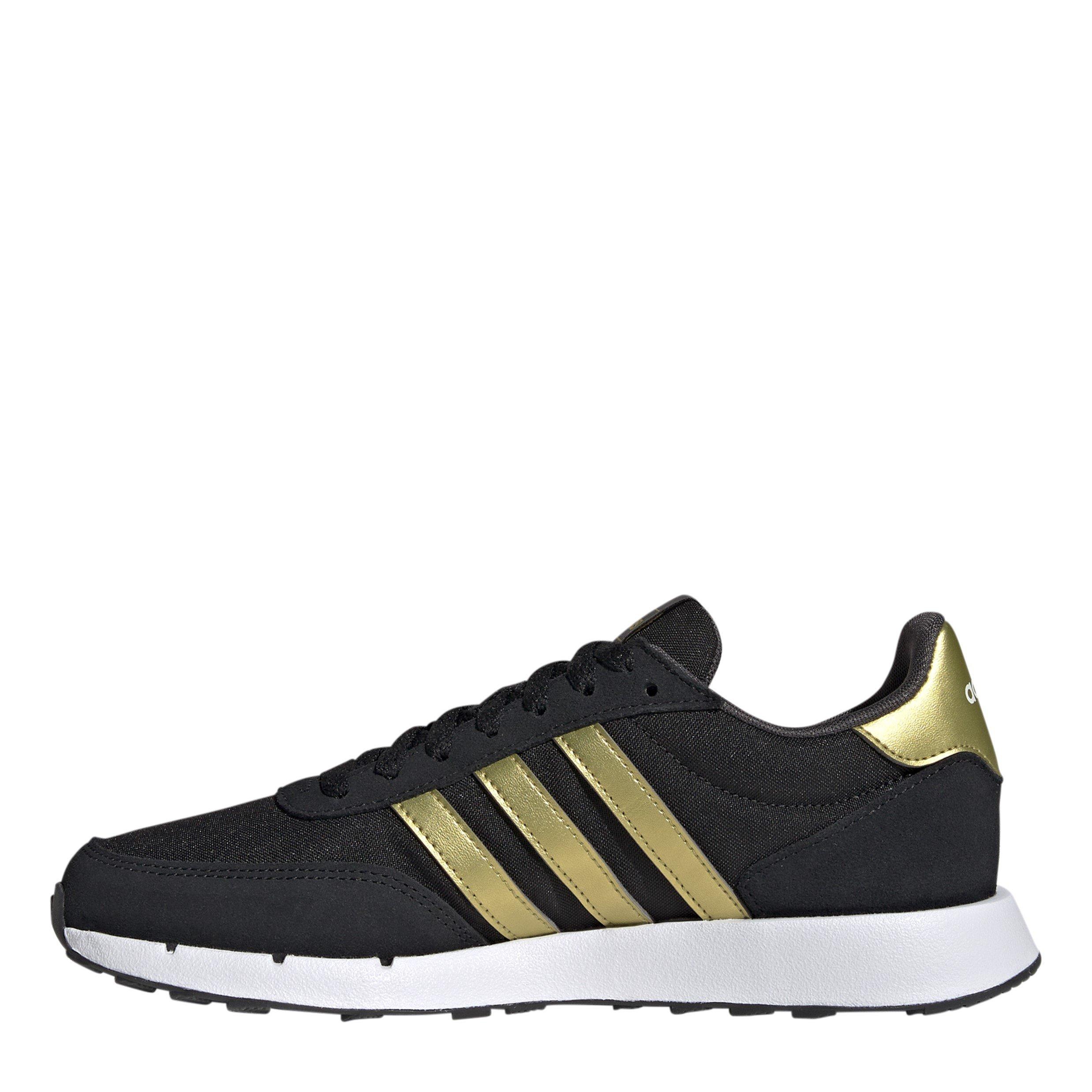 Black/Gold Met - adidas - Run 60s 2.0 Shoes Womens - 2