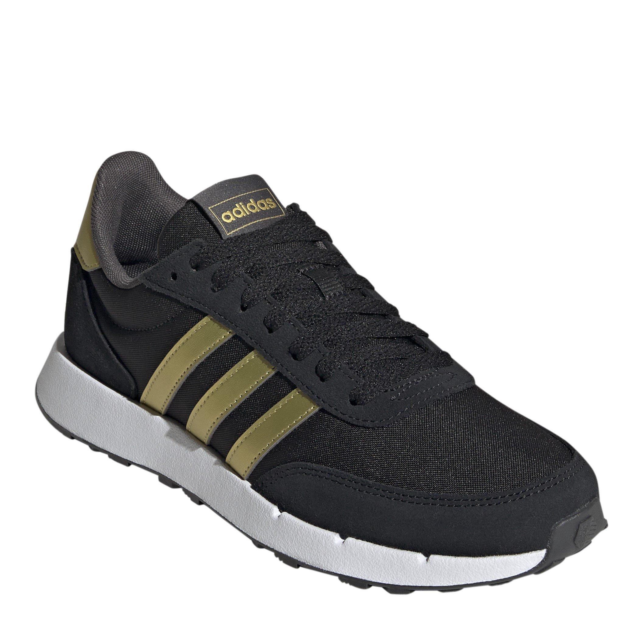 Black/Gold Met - adidas - Run 60s 2.0 Shoes Womens - 3