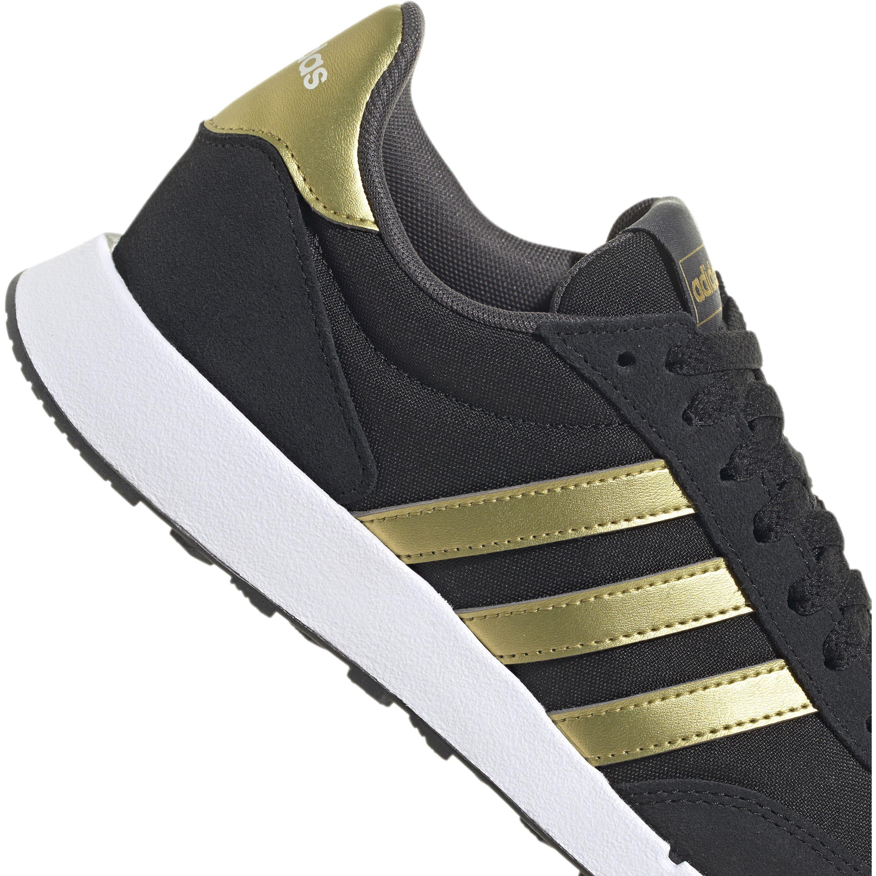 Black/Gold Met - adidas - Run 60s 2.0 Shoes Womens - 8