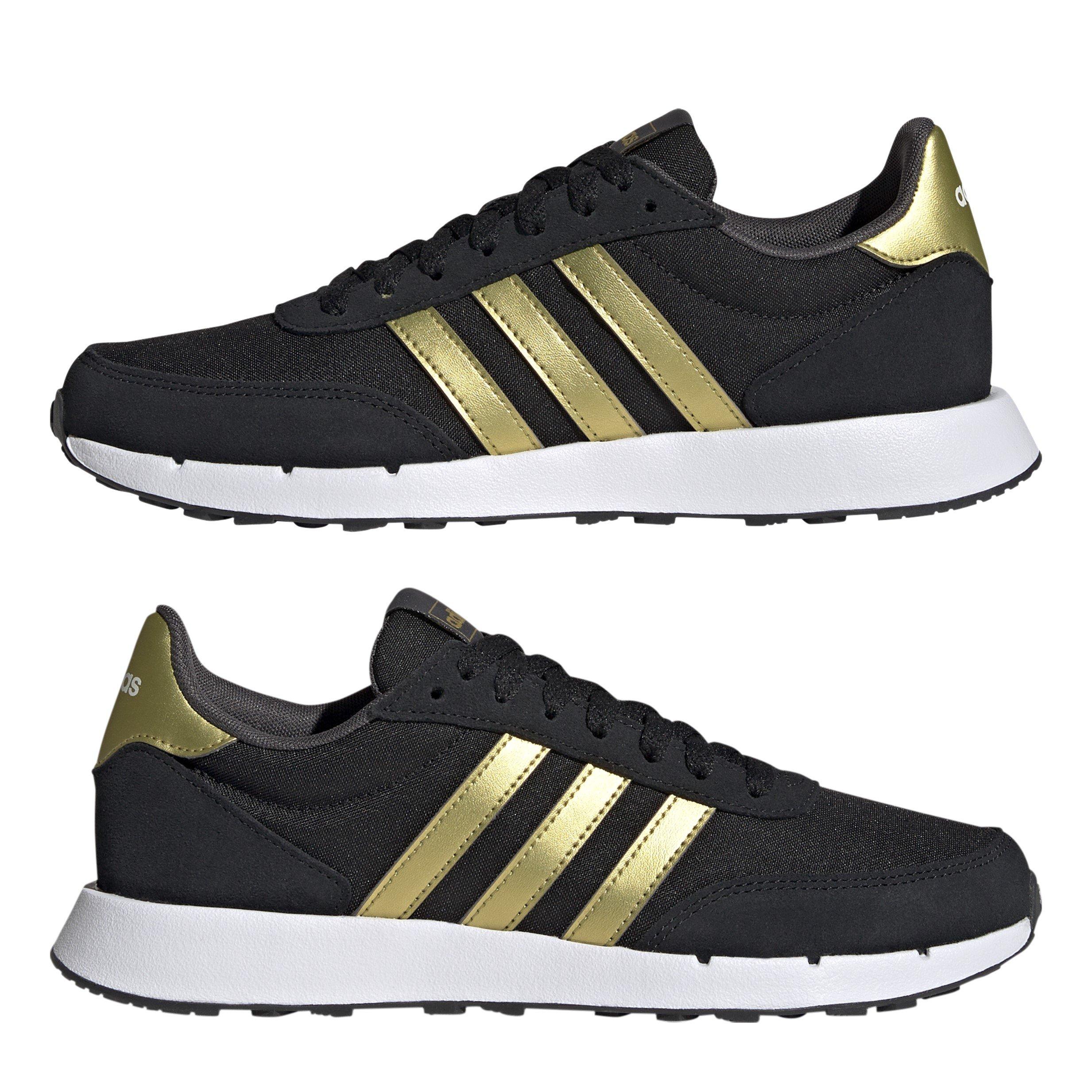 Black/Gold Met - adidas - Run 60s 2.0 Shoes Womens - 9