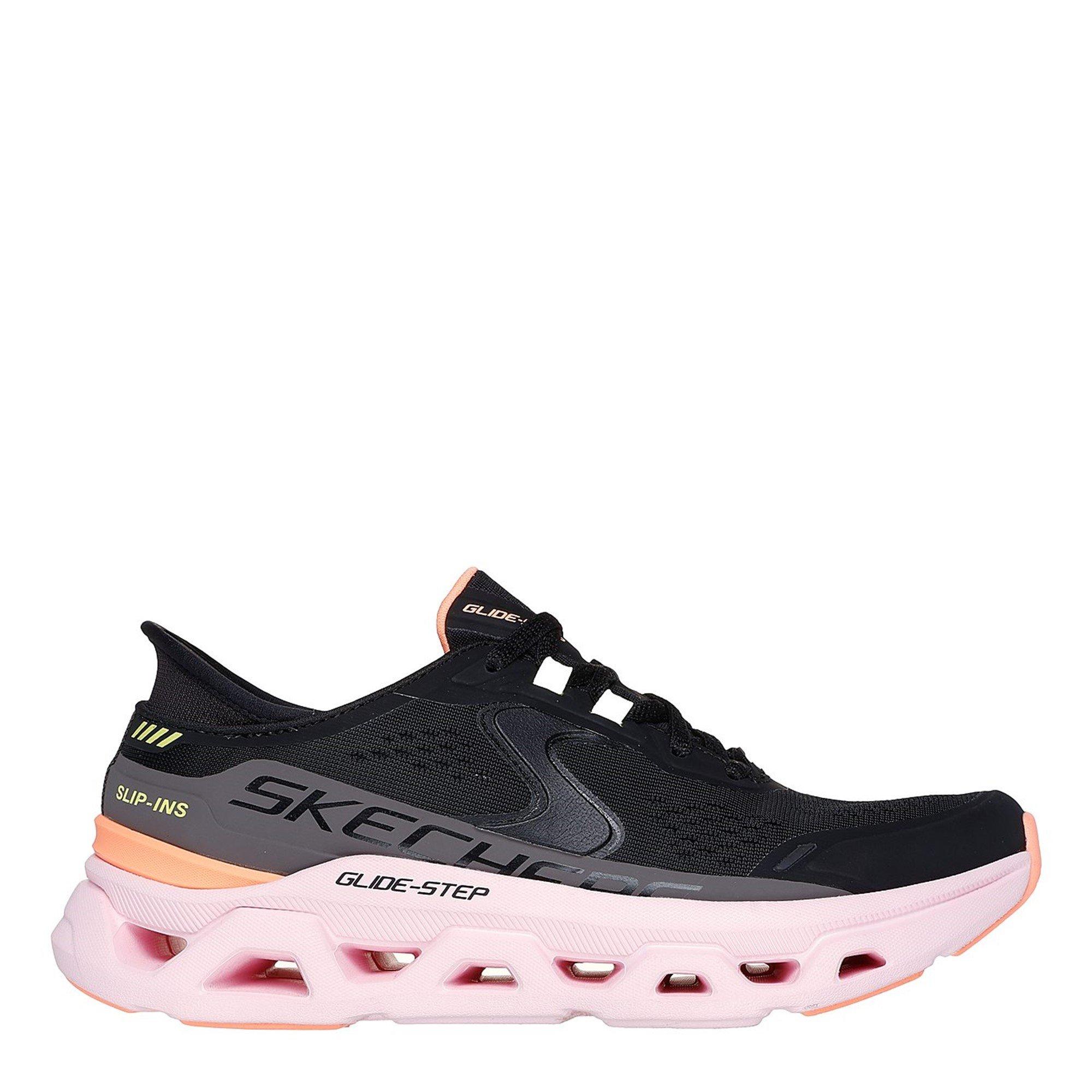 Blk Synth/Msh - Skechers - Glide Step Slip On Runners - 3