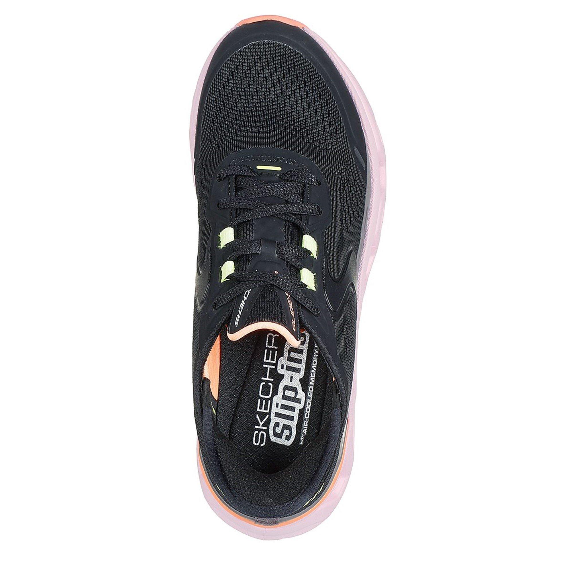 Blk Synth/Msh - Skechers - Glide Step Slip On Runners - 5