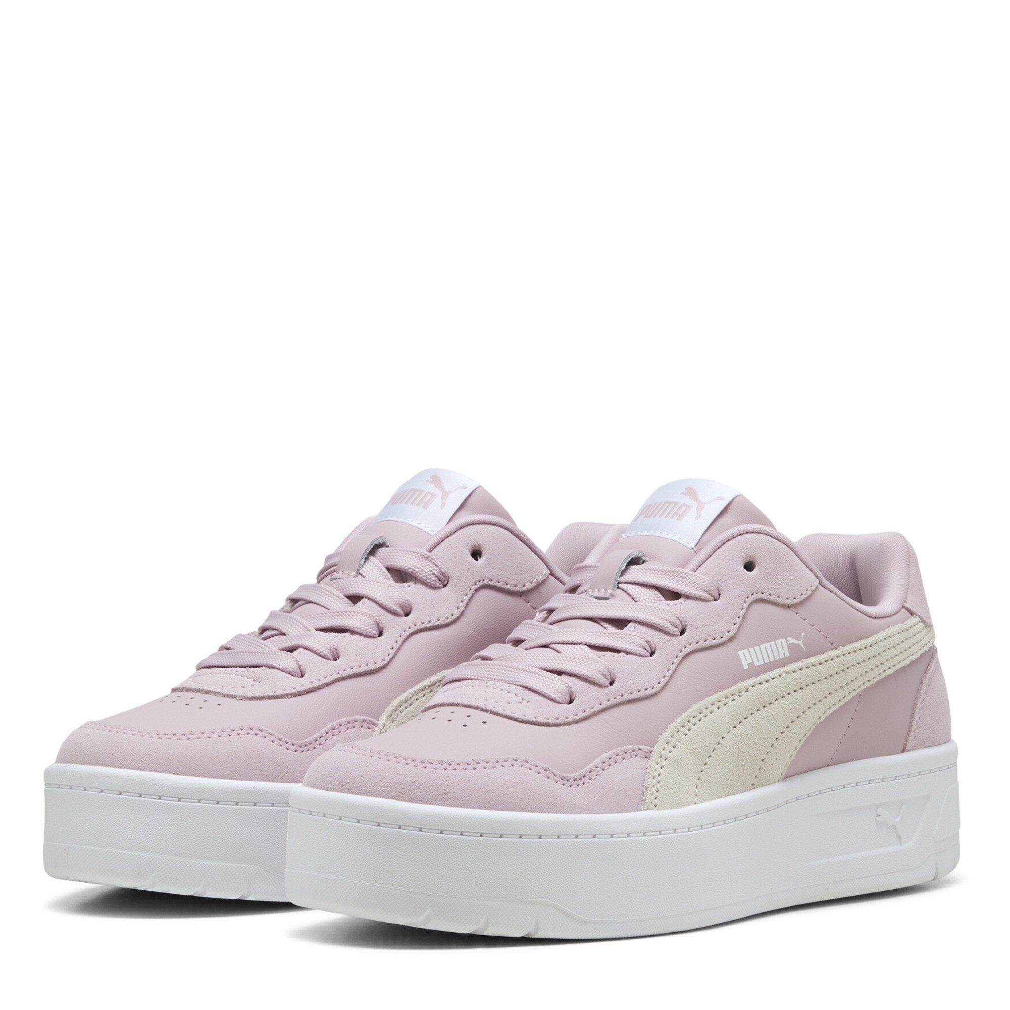 Puma Women's Court Lally Skye Low-Top Trainers - Rose/White - 8 (42)