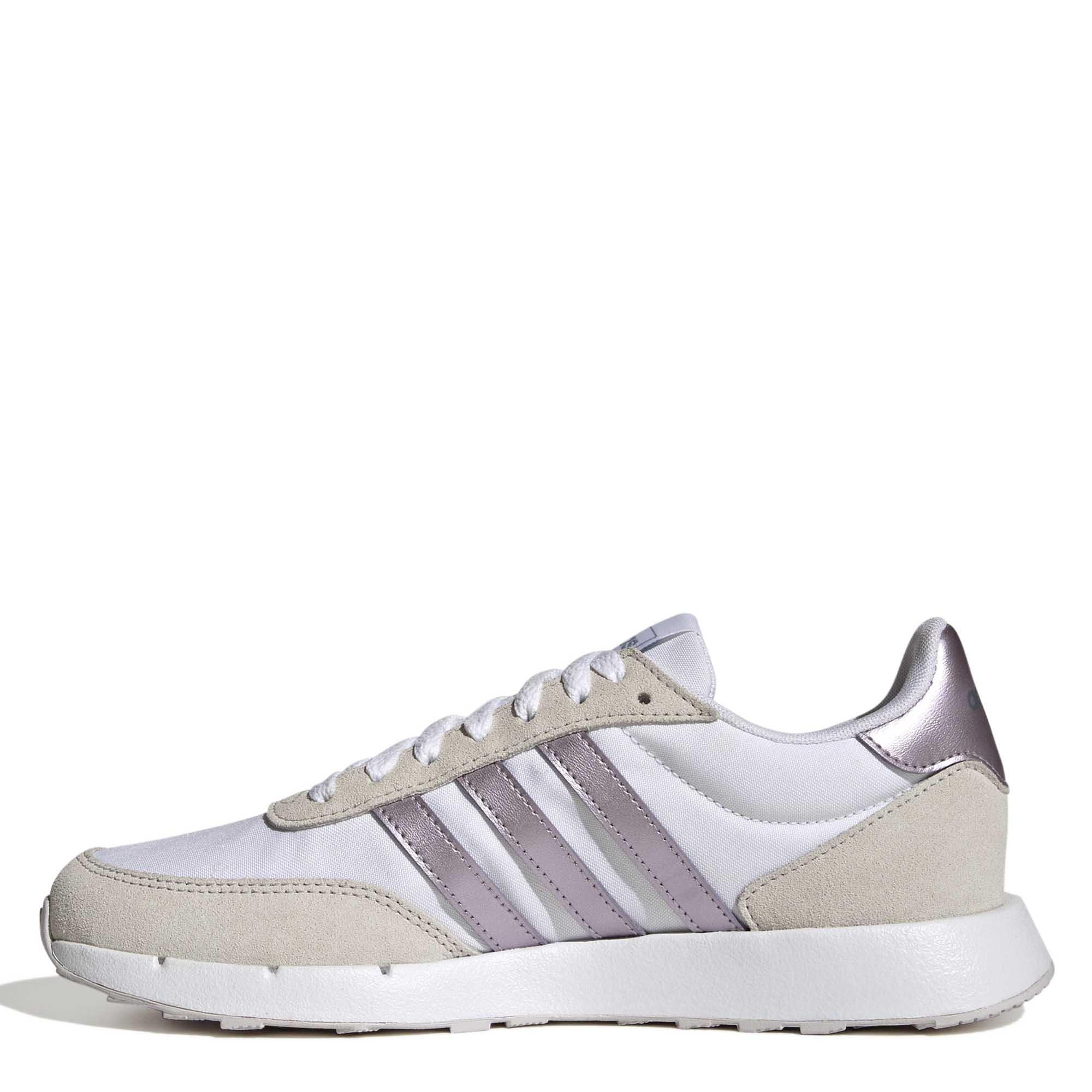 Wht/Purple/Grey - adidas - Run 60s 2.0 Womens Shoes - 2