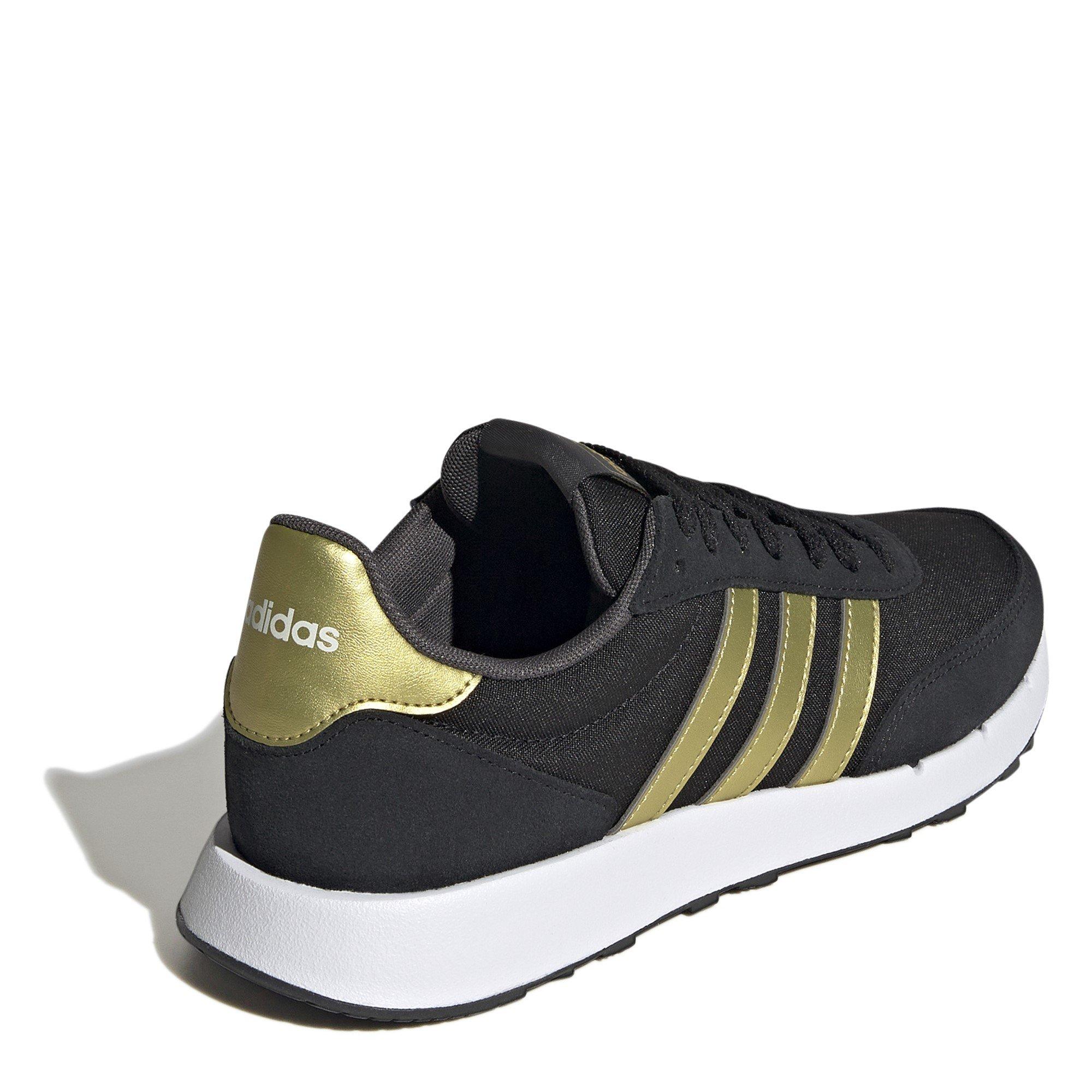 Blk/Gold/Gresix - adidas - Run 60s 2.0 Womens Shoes - 4