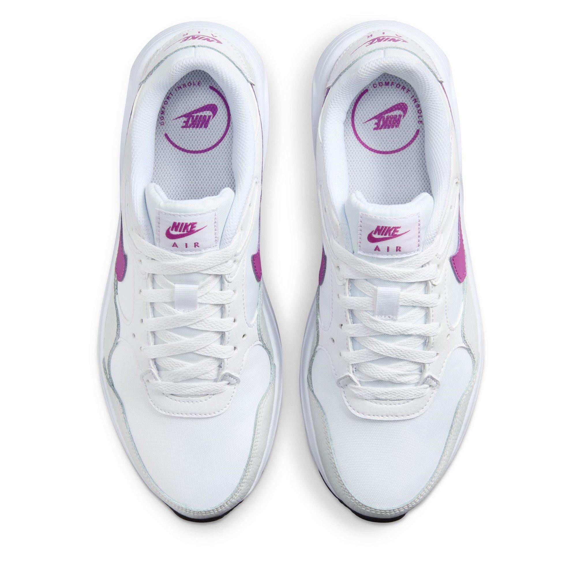 Wht/Fuchsia-Blk - Nike - Air Max SC Womens Shoes - 5