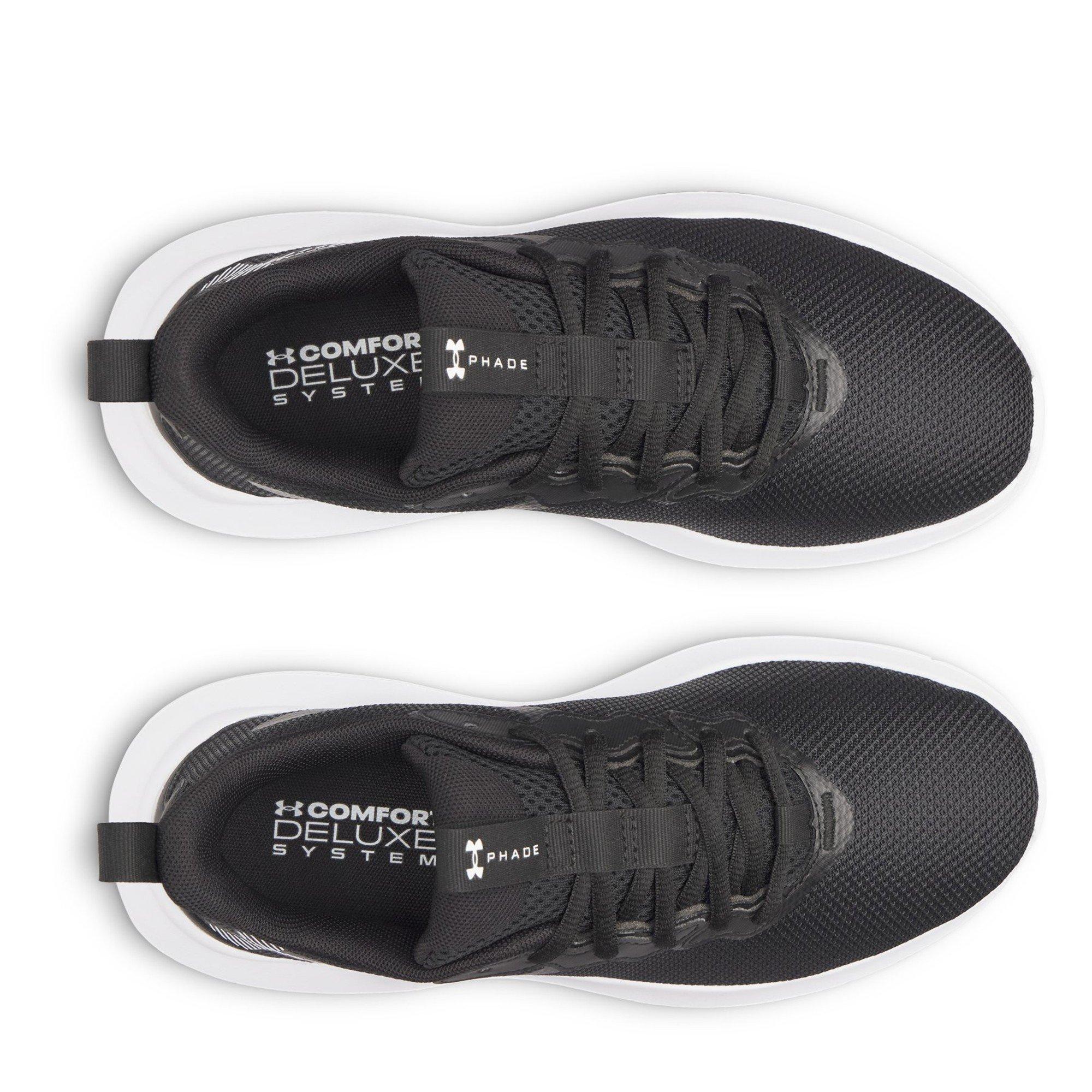 Black/Blk/White - Under Armour - Women's Phade 4 Runner - 4