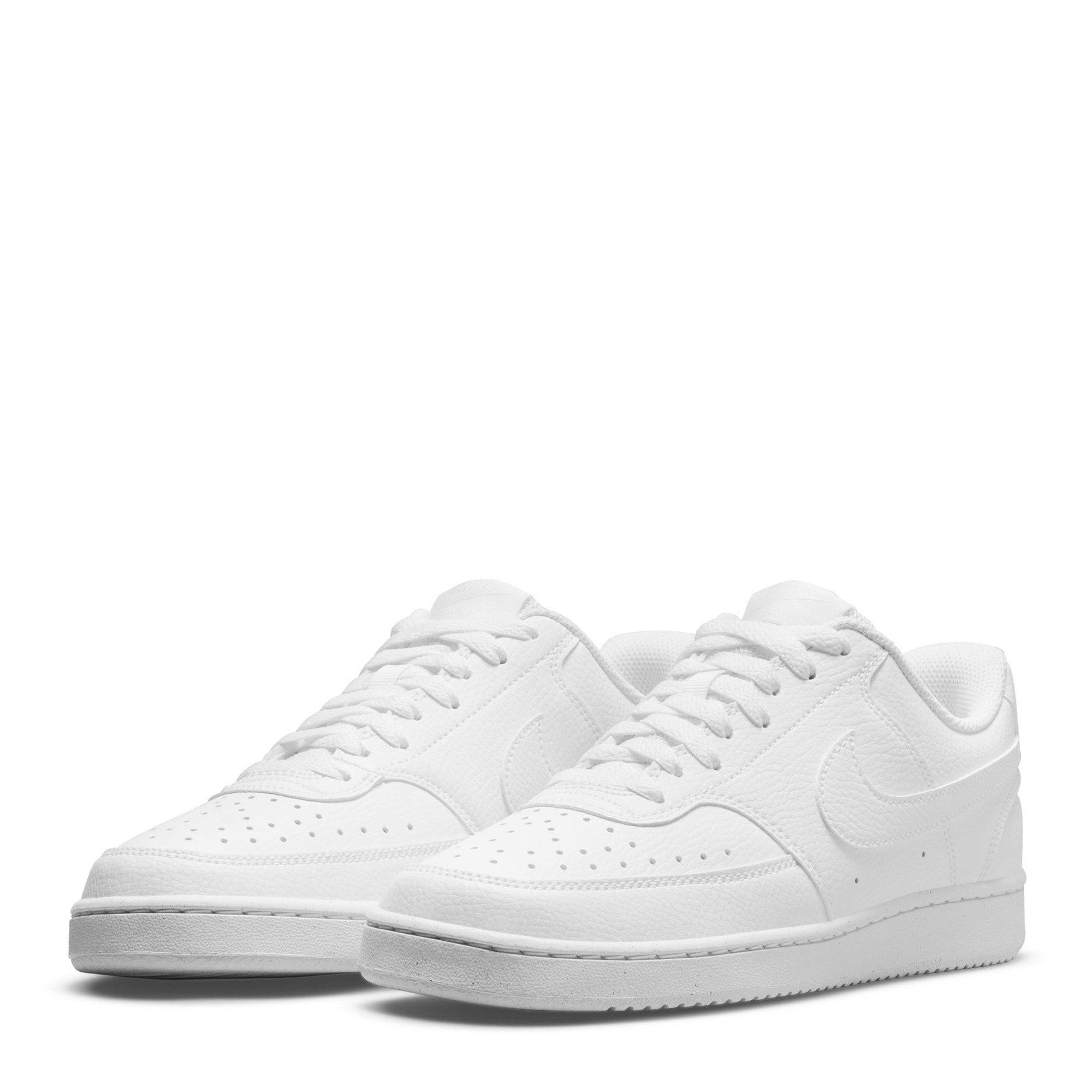 White/White - Nike - Court Vision Low Next Nature Womens Sneakers - 3
