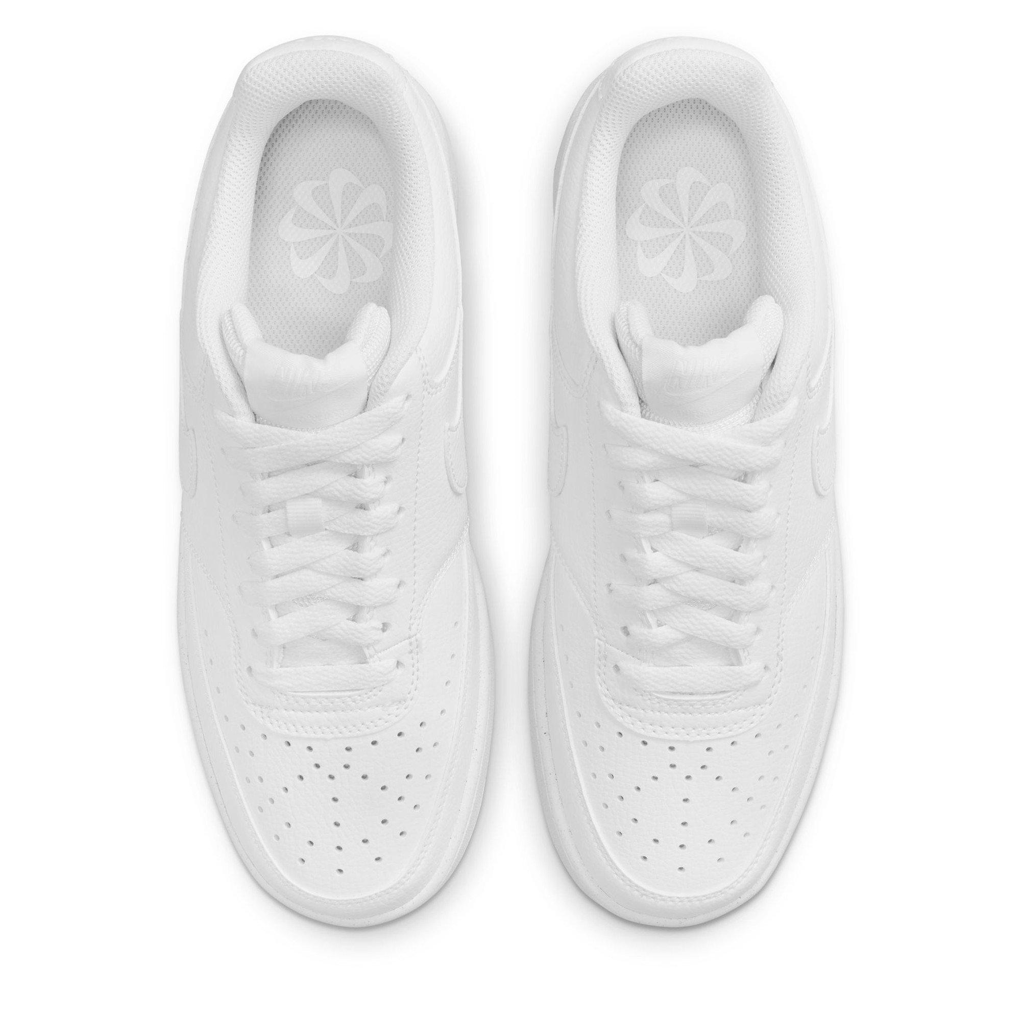 White/White - Nike - Court Vision Low Next Nature Womens Sneakers - 5