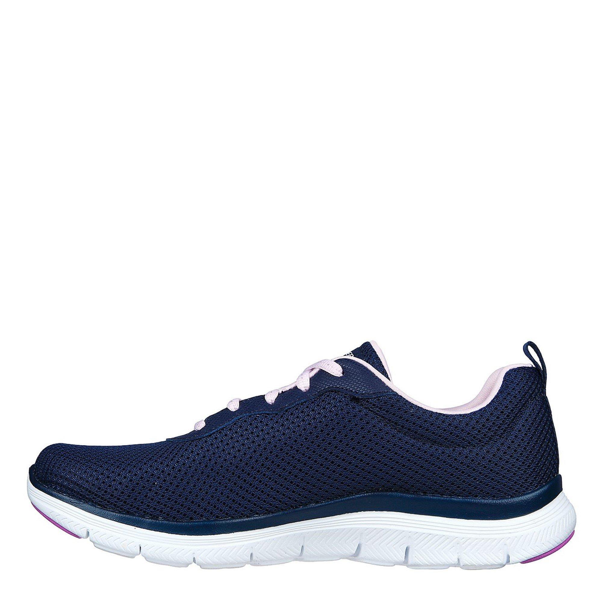 Navy - Skechers - Flex Appeal 4.0 Brilliant View Trainers - 2