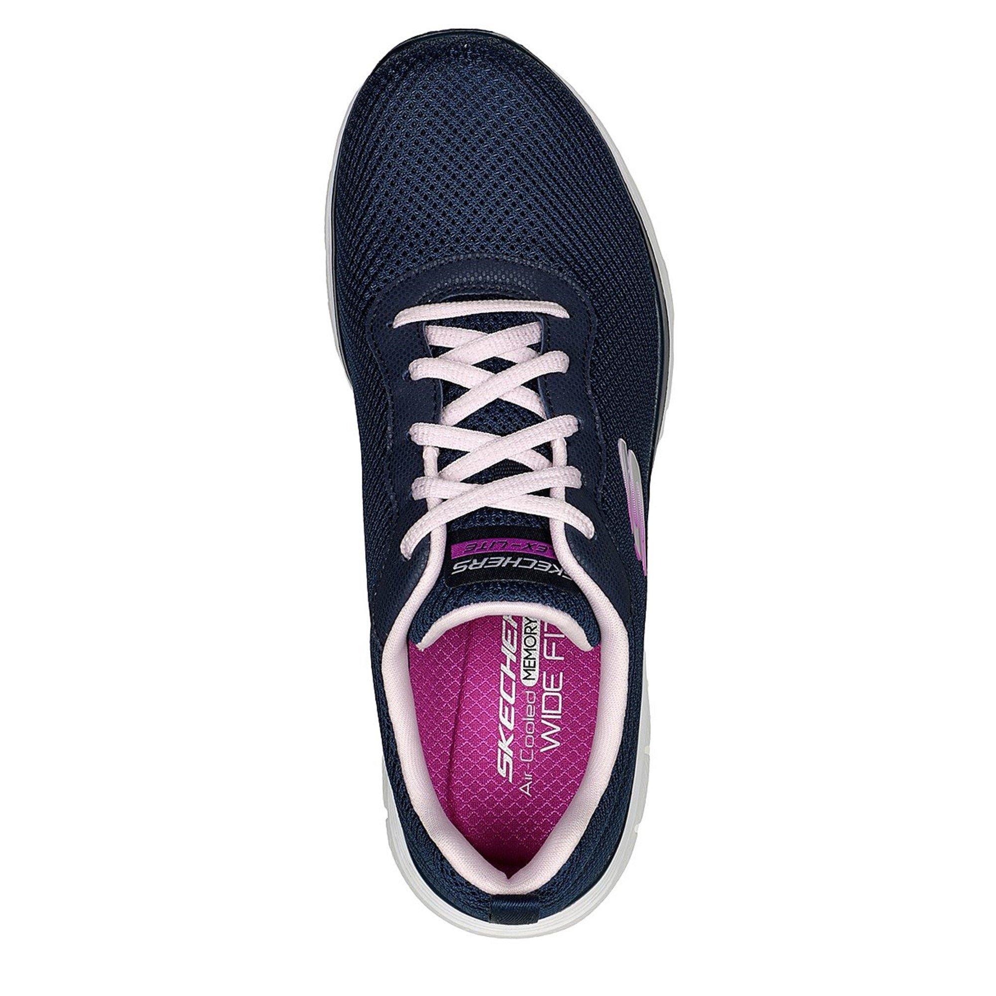 Navy - Skechers - Flex Appeal 4.0 Brilliant View Trainers - 5