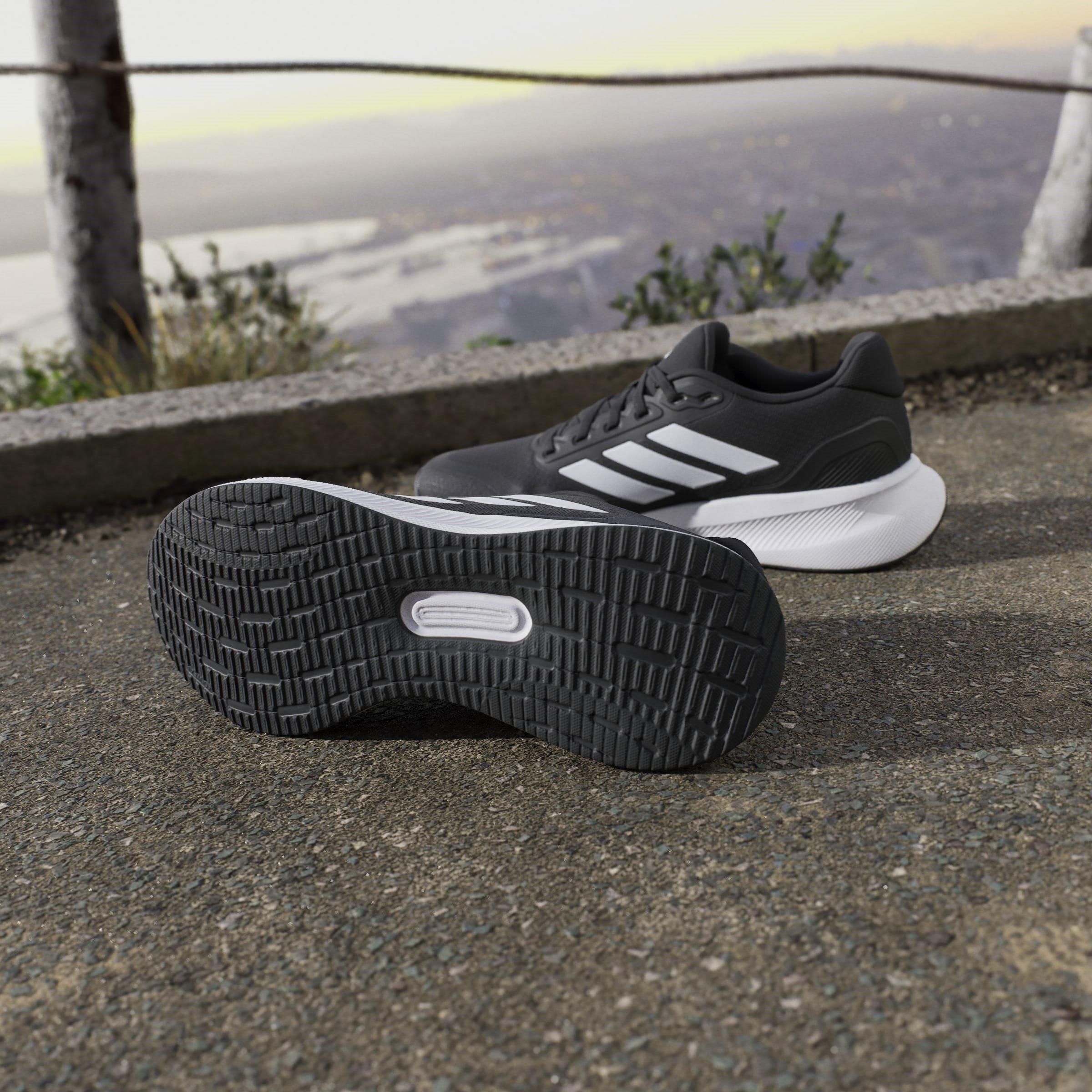 CBlack/Wht/Blk - adidas - Runfalcon 5 Womens Running Shoes - 12