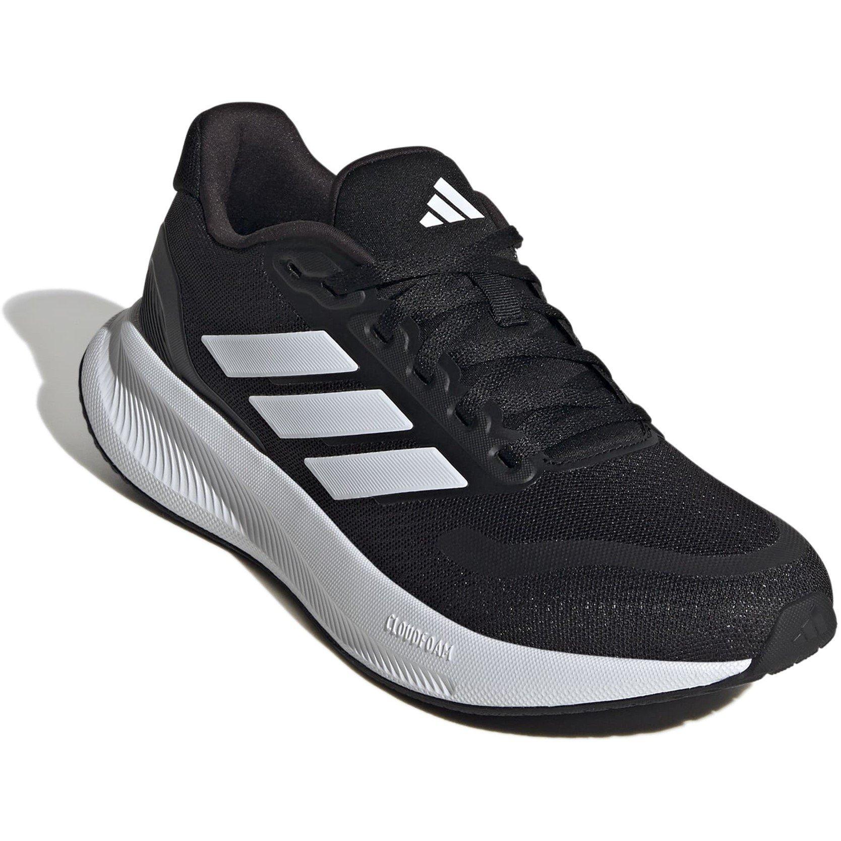 CBlack/Wht/Blk - adidas - Runfalcon 5 Womens Running Shoes - 3