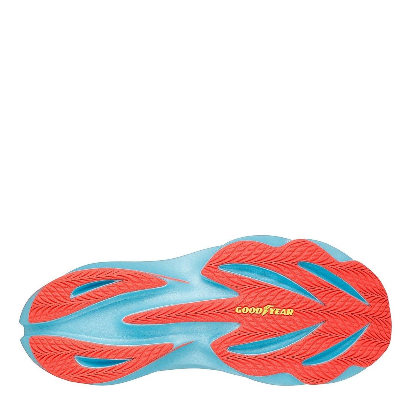 White/Turq - Skechers - AERO Tempo Elite Running Trainers Womens - 4