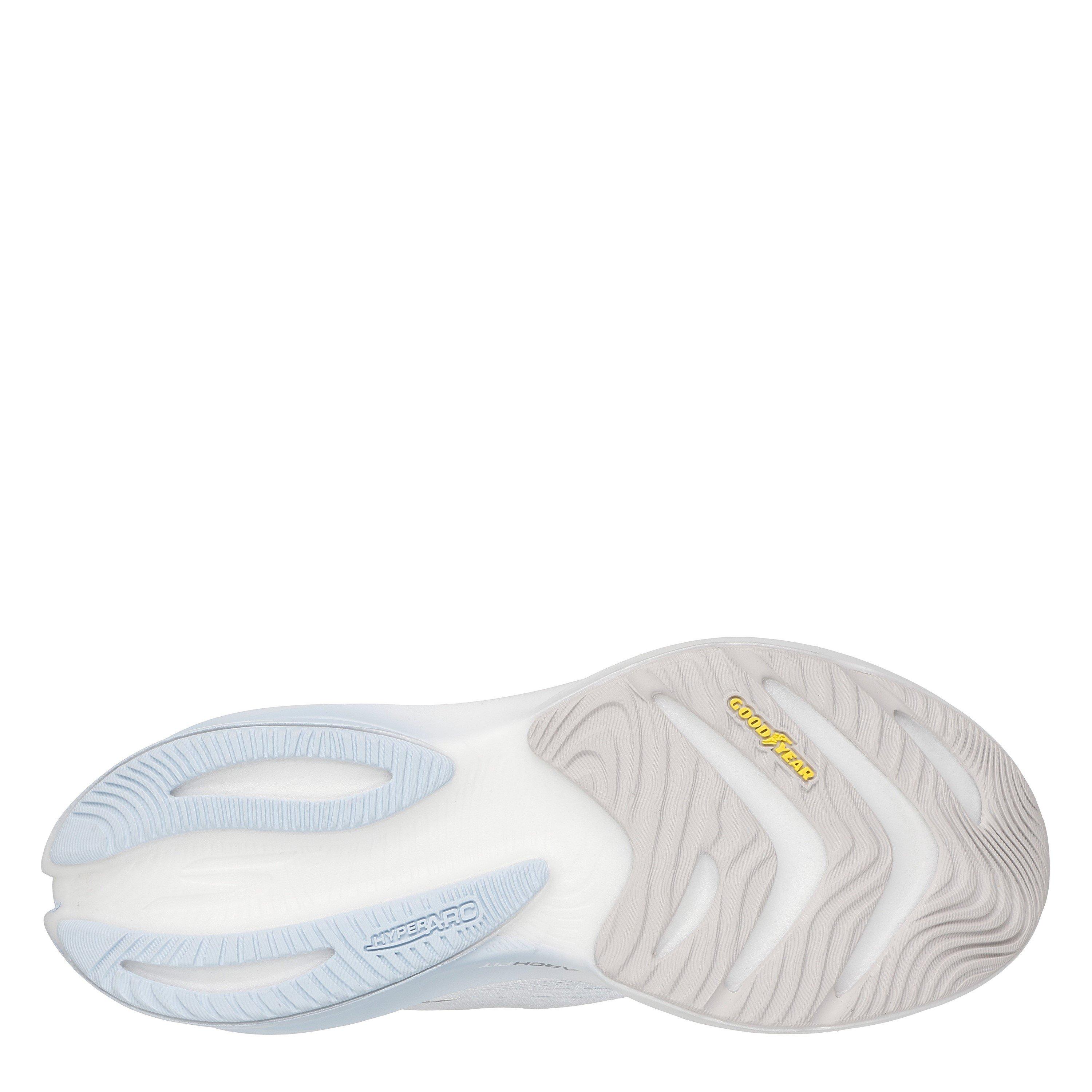 White/Silver - Skechers - AERO Spark Running Shoes Womens - 4