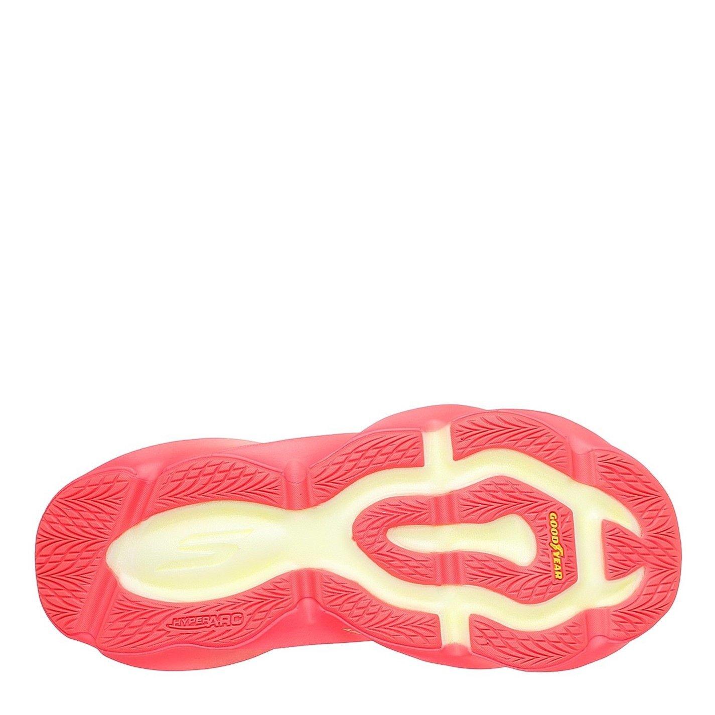 White/Yellow - Skechers - AERO Burst Running Shoes Womens - 4