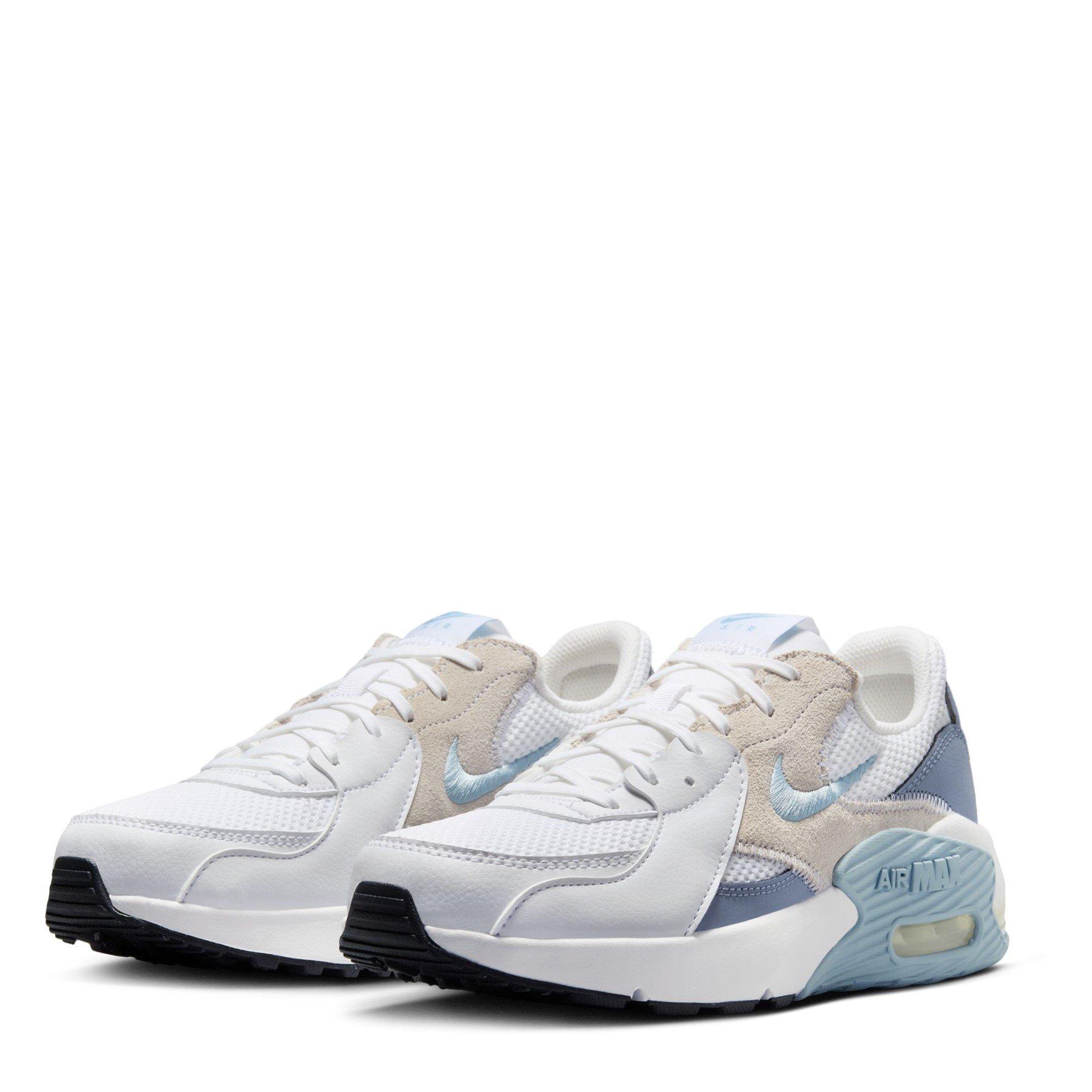 Wht/Blue-Black - Nike - Air Max Excee Womens Shoes - 3