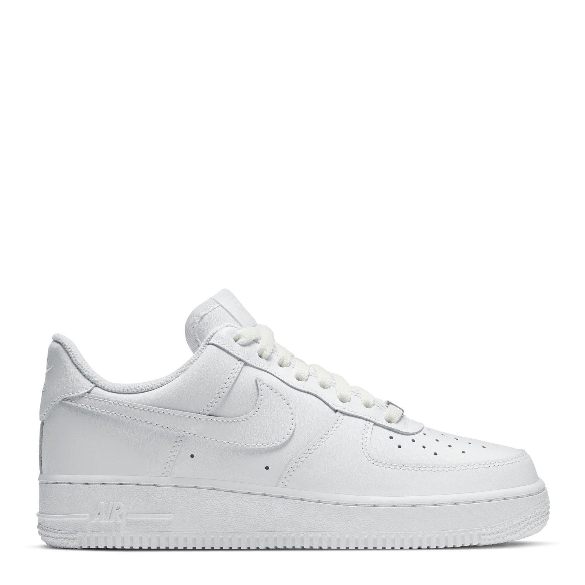 Nike Women's Air Force 1 07 Trainers - White/White - Size 7 (41)
