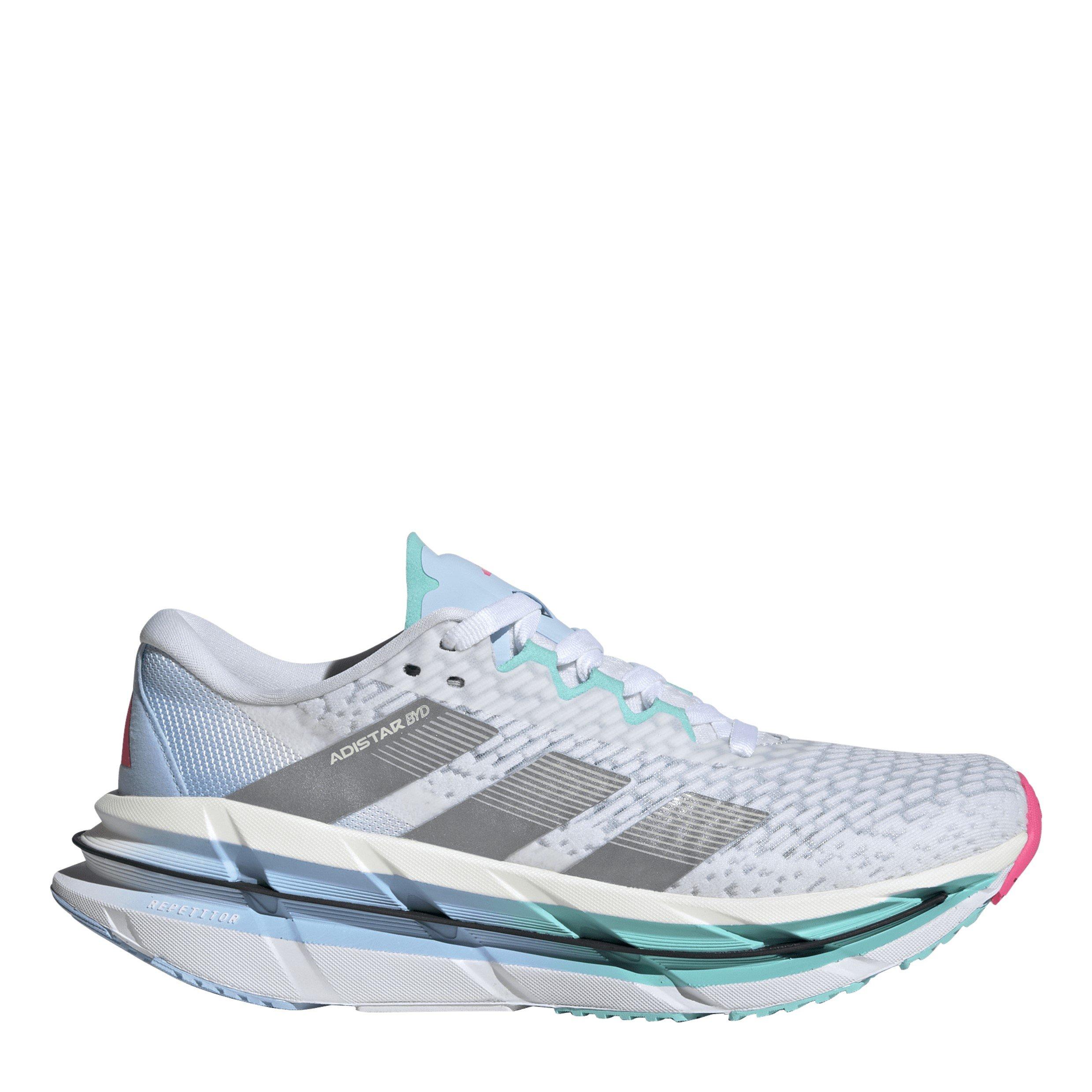 Adidas Women's Adistar Byd Runners - Wht/Silver/Aqua - 4 (36.7)