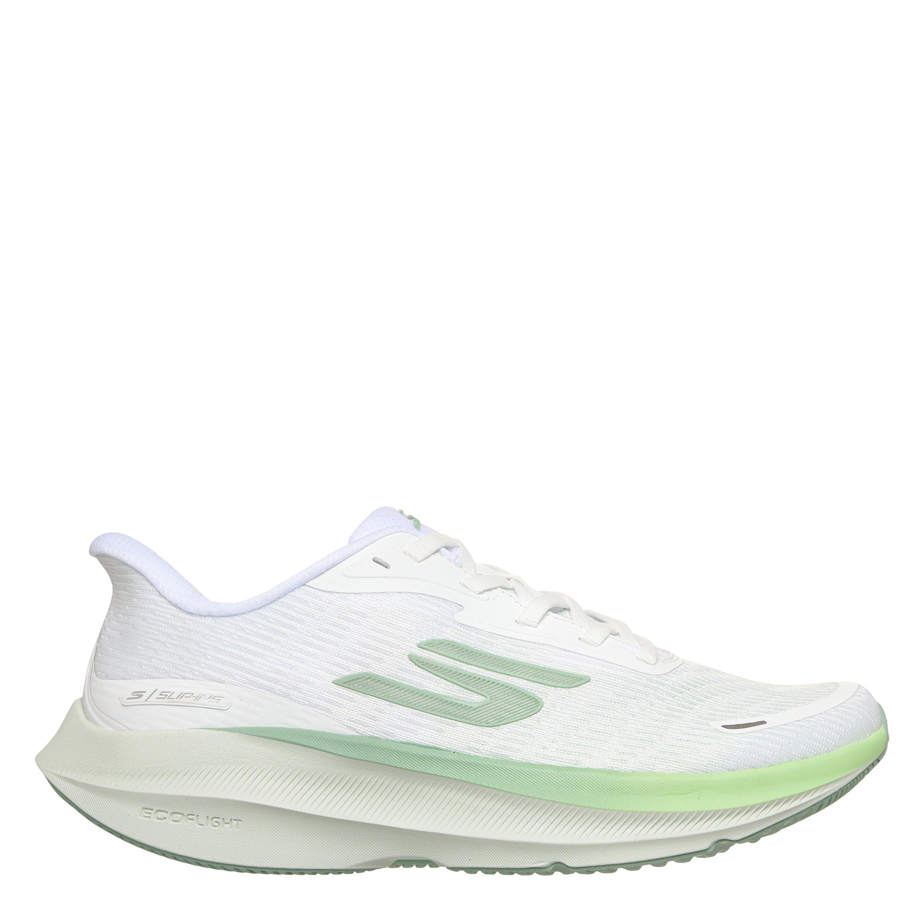 Skechers Women's Aero Pulse Running Shoes - White/Green - 5 (38)