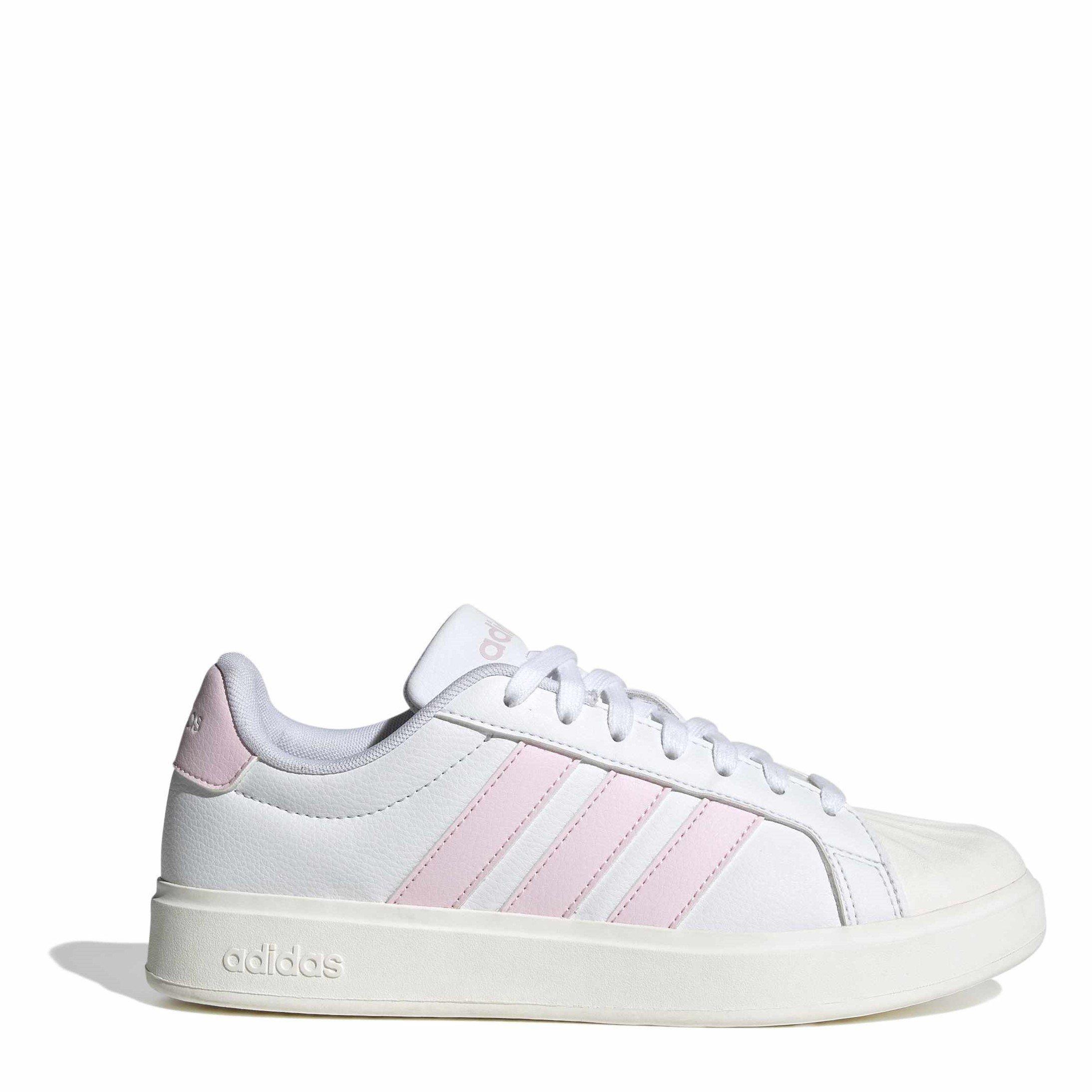 White/Pink/Wht - adidas - Streettalk Womens Shoes - 1
