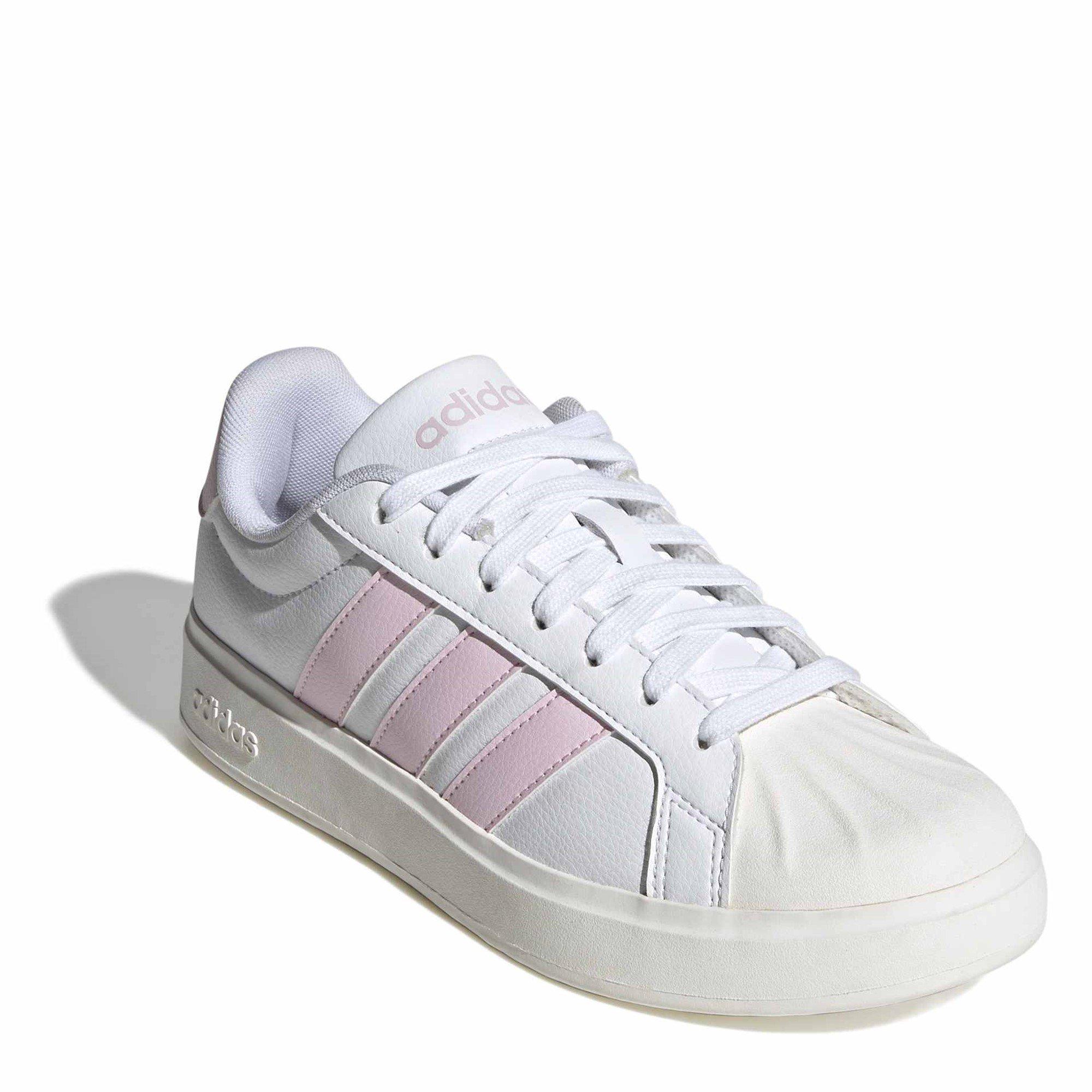 White/Pink/Wht - adidas - Streettalk Womens Shoes - 3