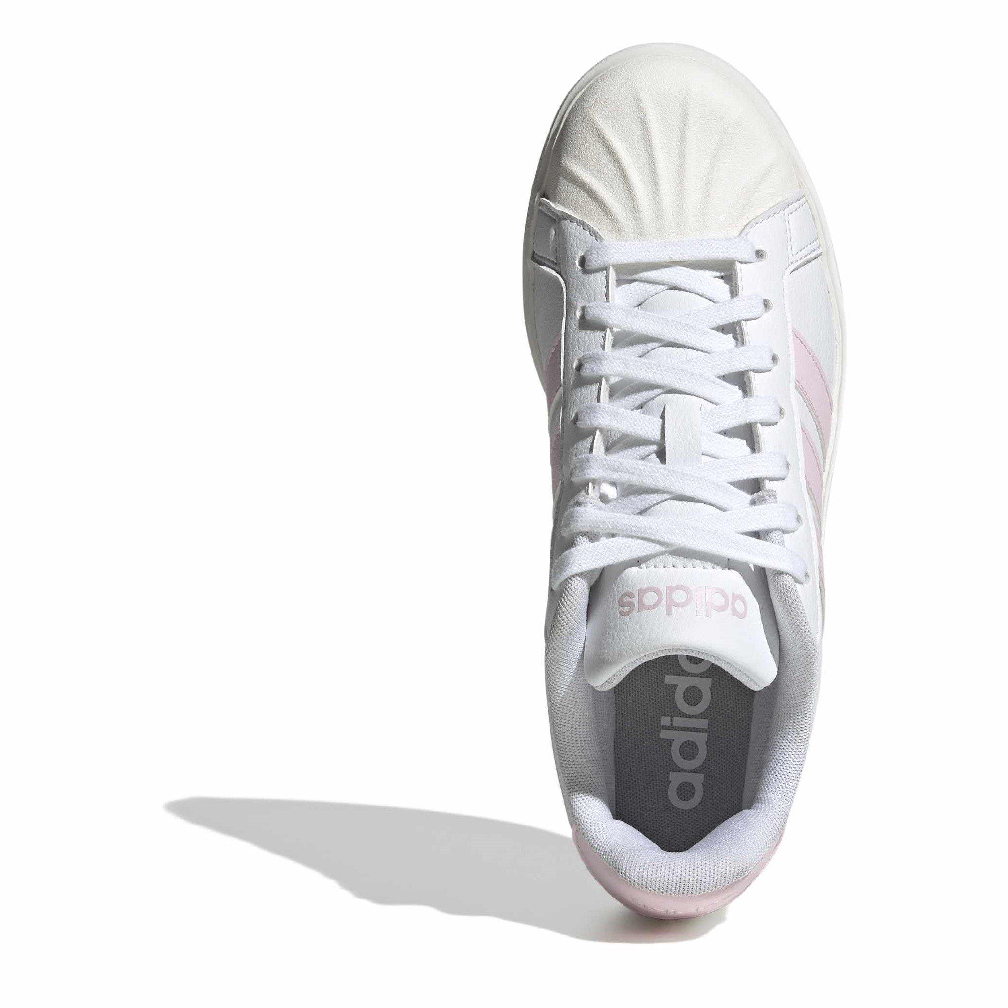 White/Pink/Wht - adidas - Streettalk Womens Shoes - 5