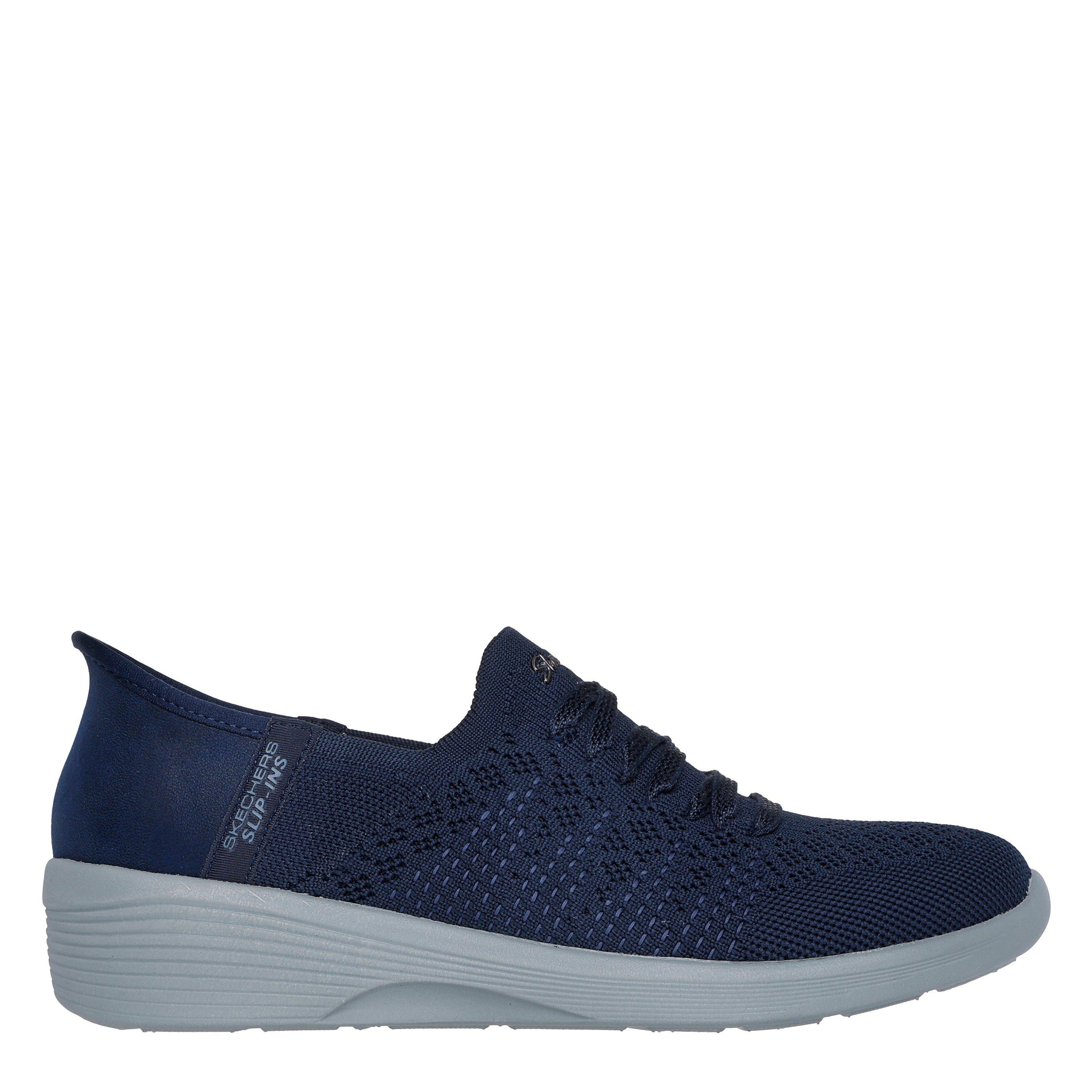 Navy - Skechers - Women's Arya Swiftly Slip On Trainers - 1