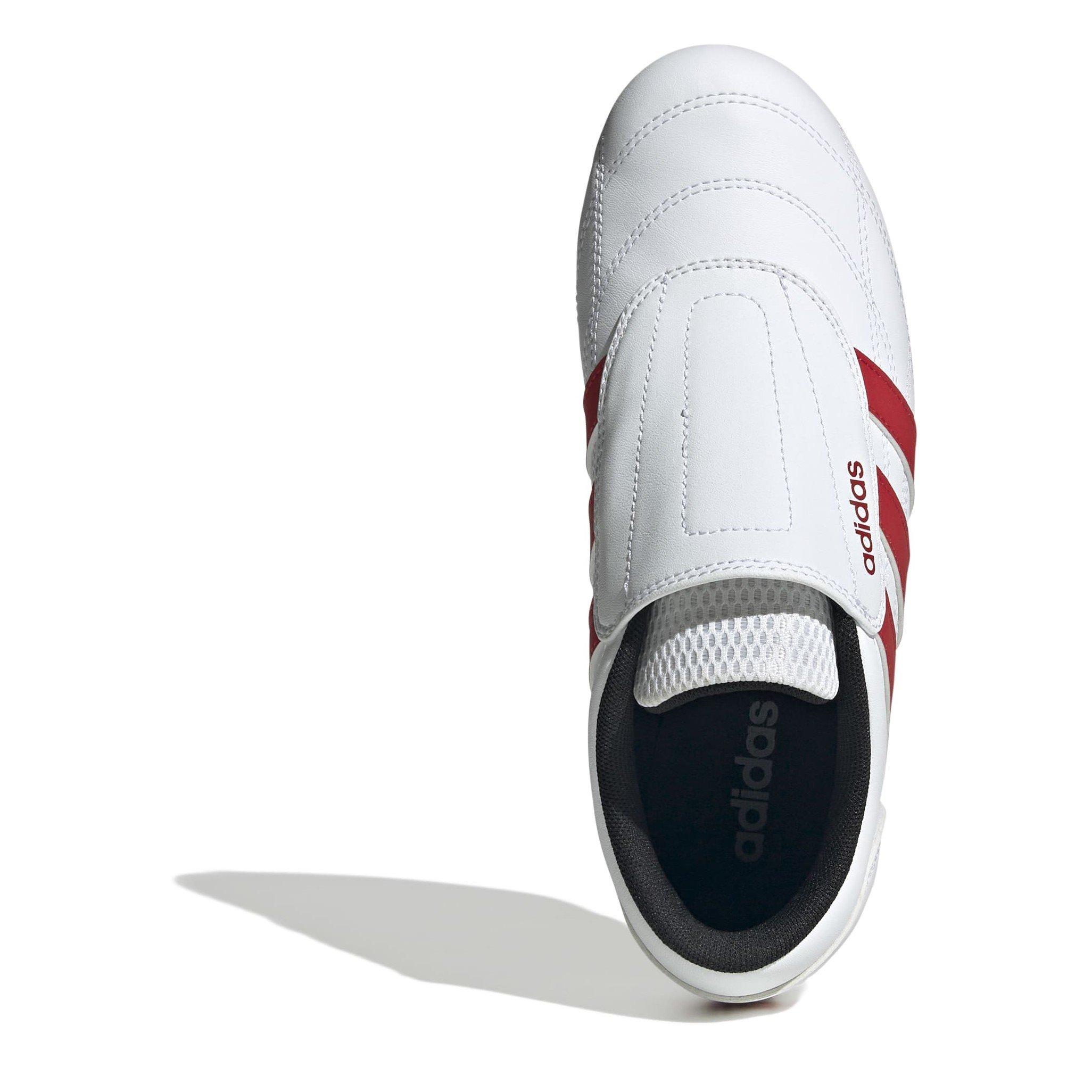 White/Scarlet - adidas - Tekwen Womens Shoes - 5