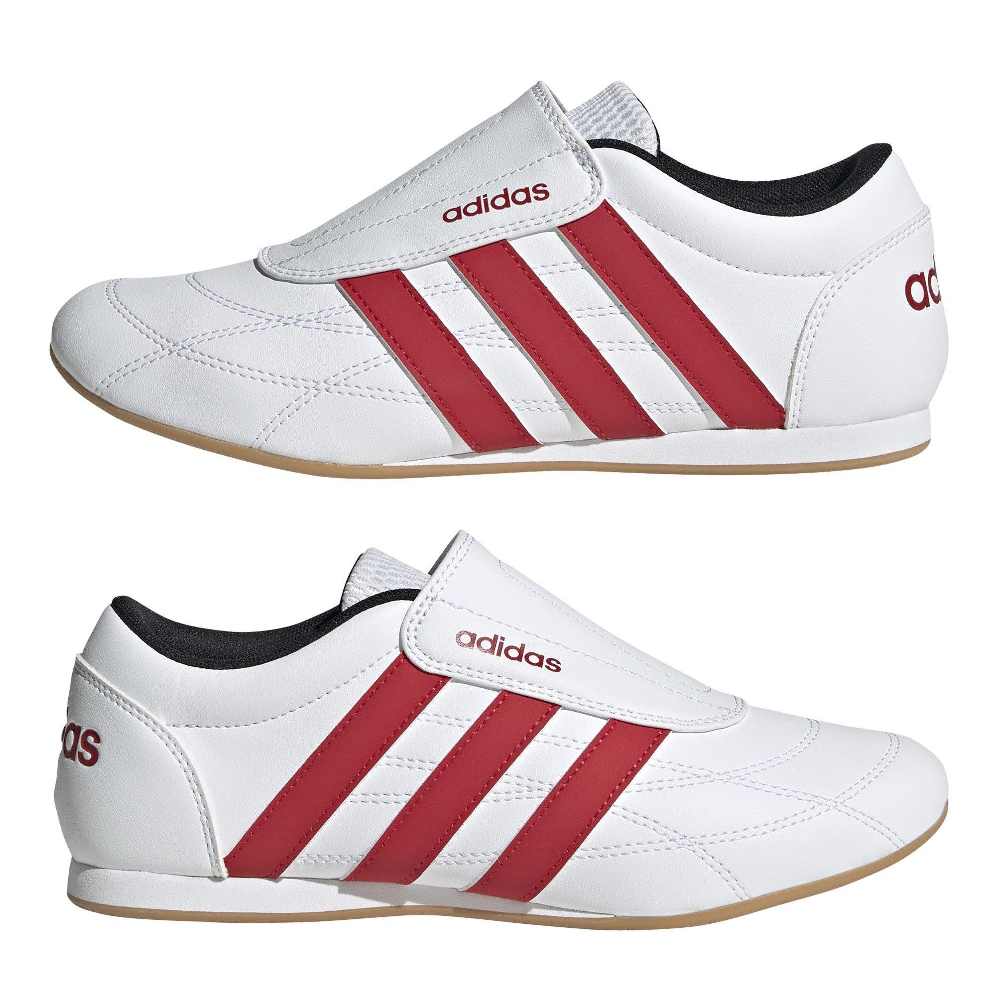 White/Scarlet - adidas - Tekwen Womens Shoes - 9