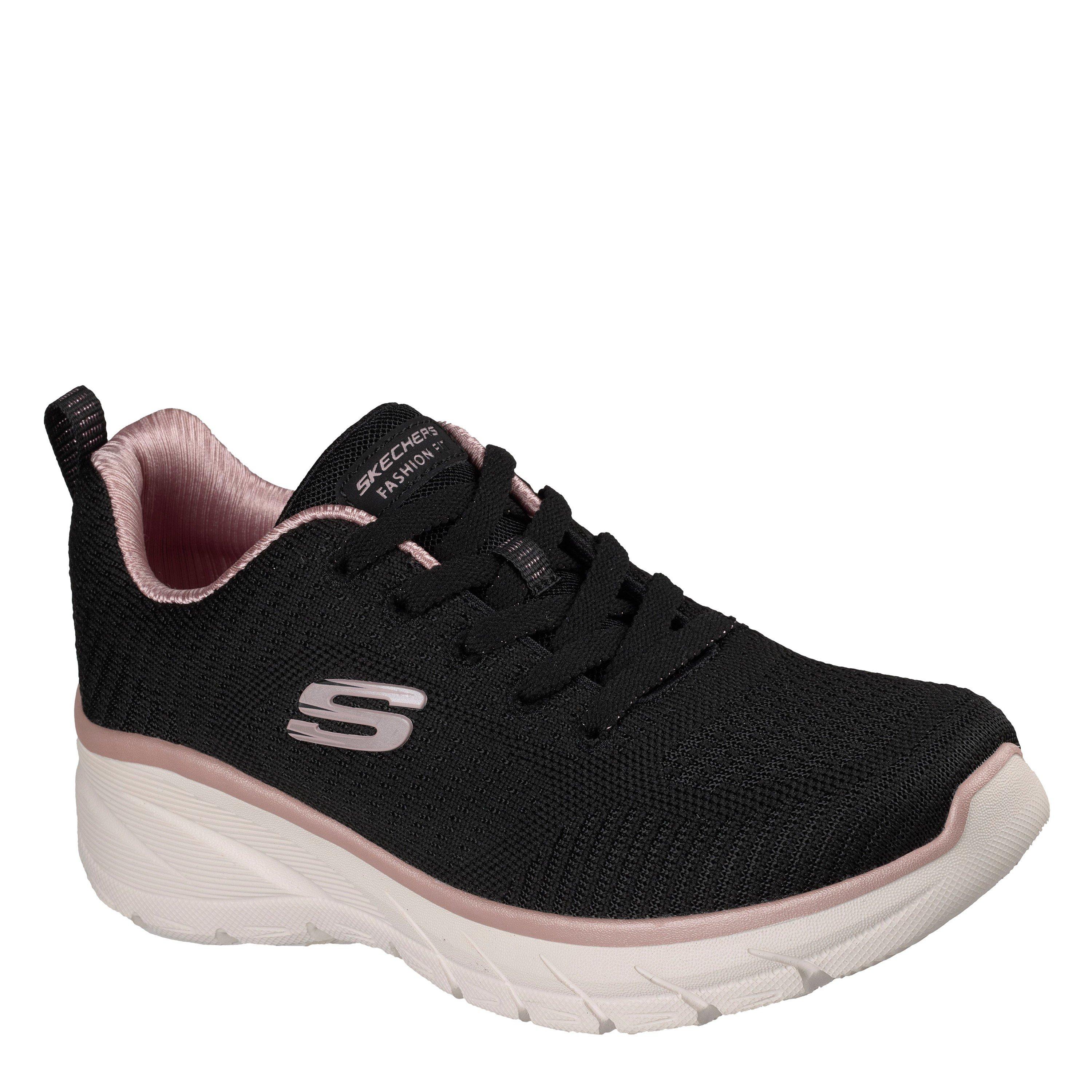 Noir/Or Rose - Skechers - Women's Fashion Fit 2.0 1¾" Heel Mesh Low-Top Trainers - 3