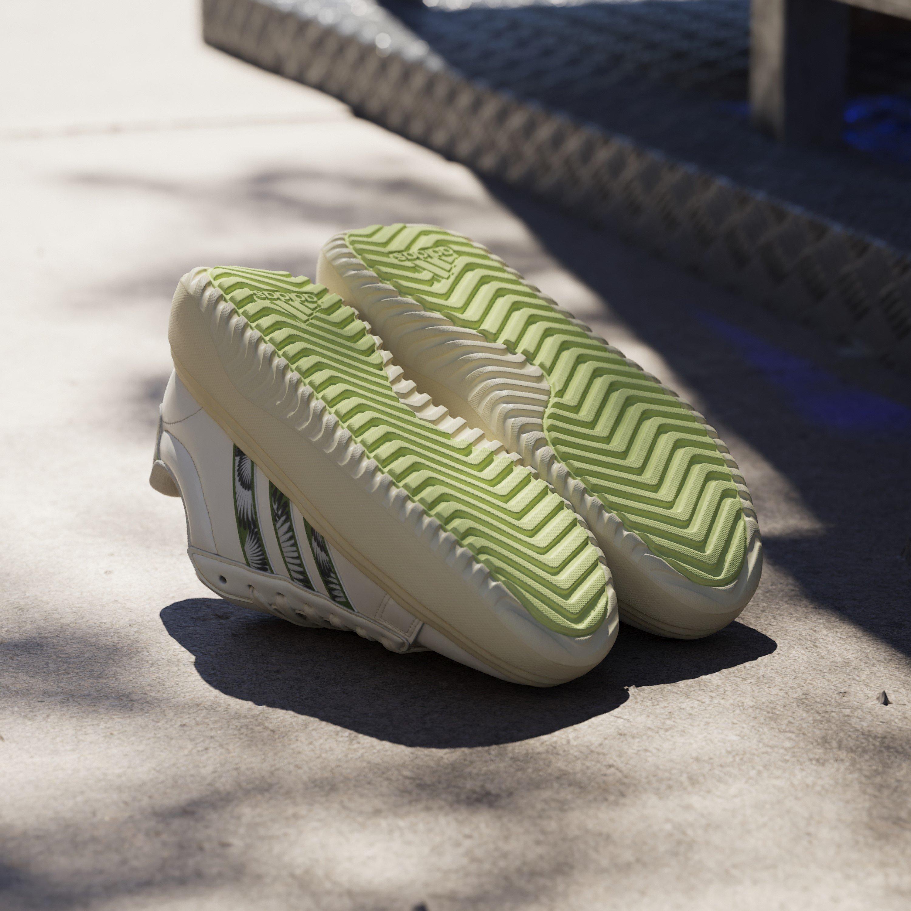 White/Green - adidas - Grand Court Platform Shoes Womens - 11