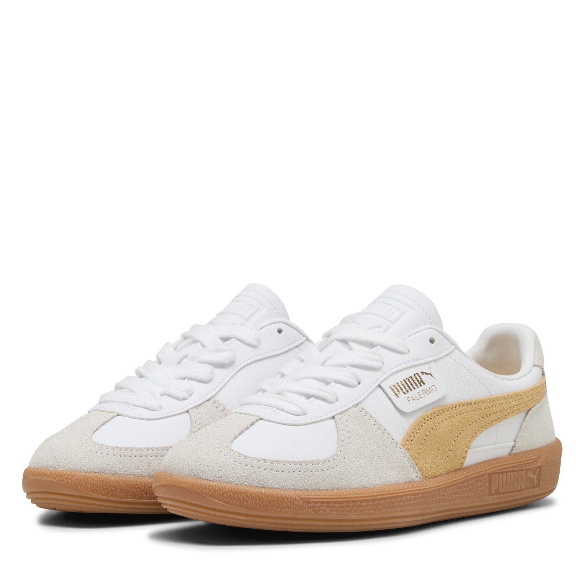 White-Apricot - Puma - Palermo Leather Womens Shoes - 1