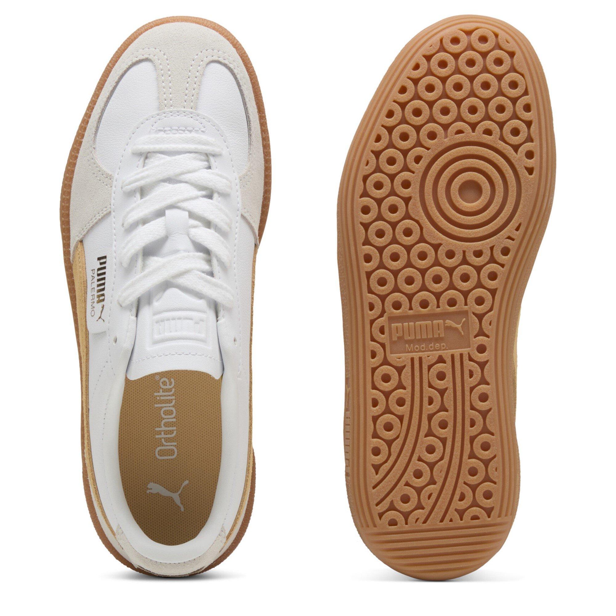 White-Apricot - Puma - Palermo Leather Womens Shoes - 3