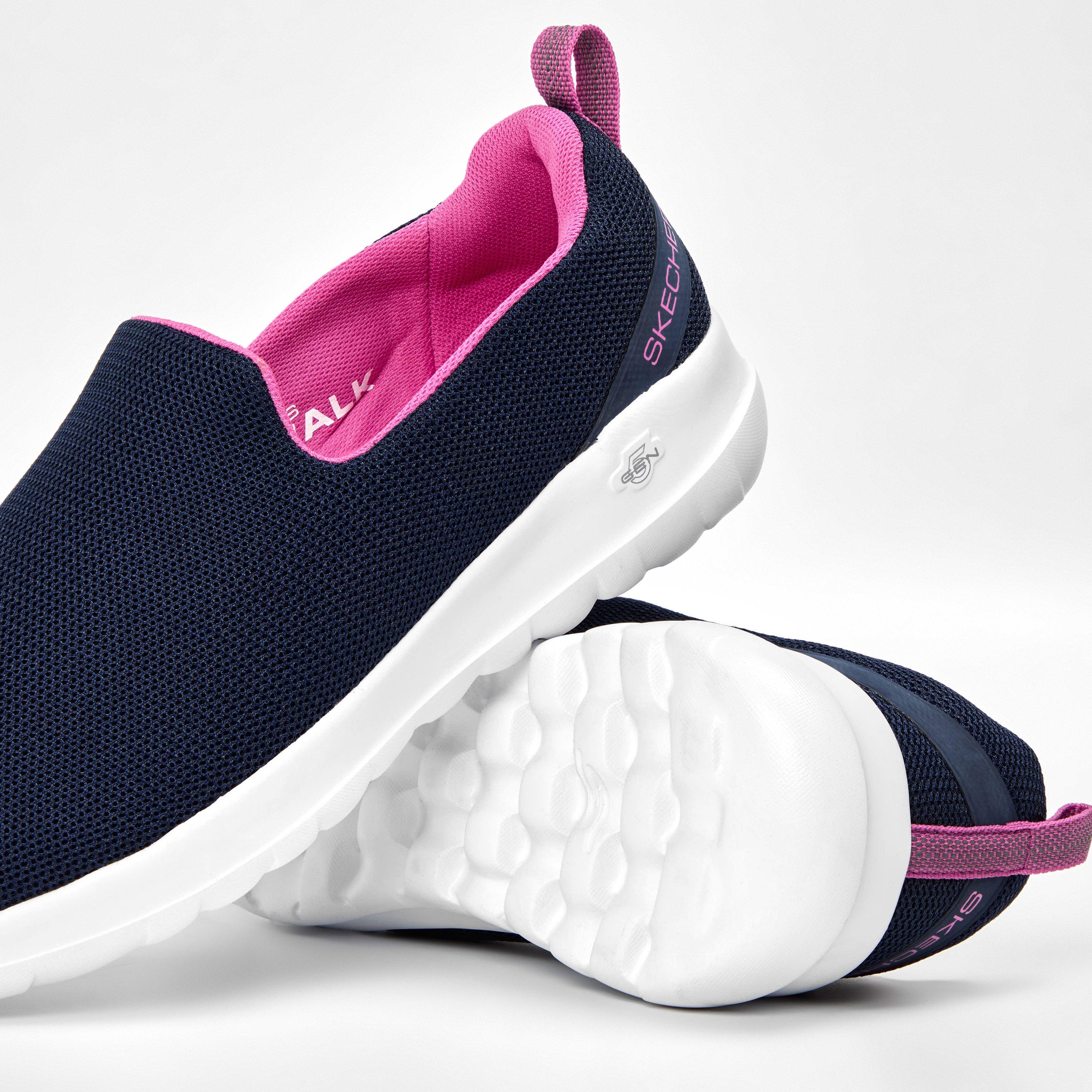 Navy/Pink - Skechers - Women's Go Walk Joy Runner - 3