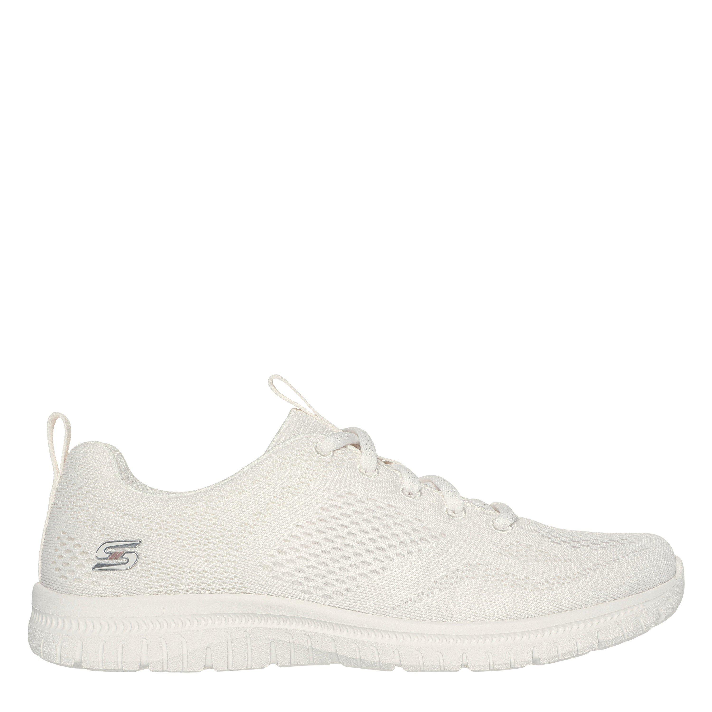 Off White - Skechers - Engineered Mesh Lace-Up W Memory F Slip On Trainers Womens - 1