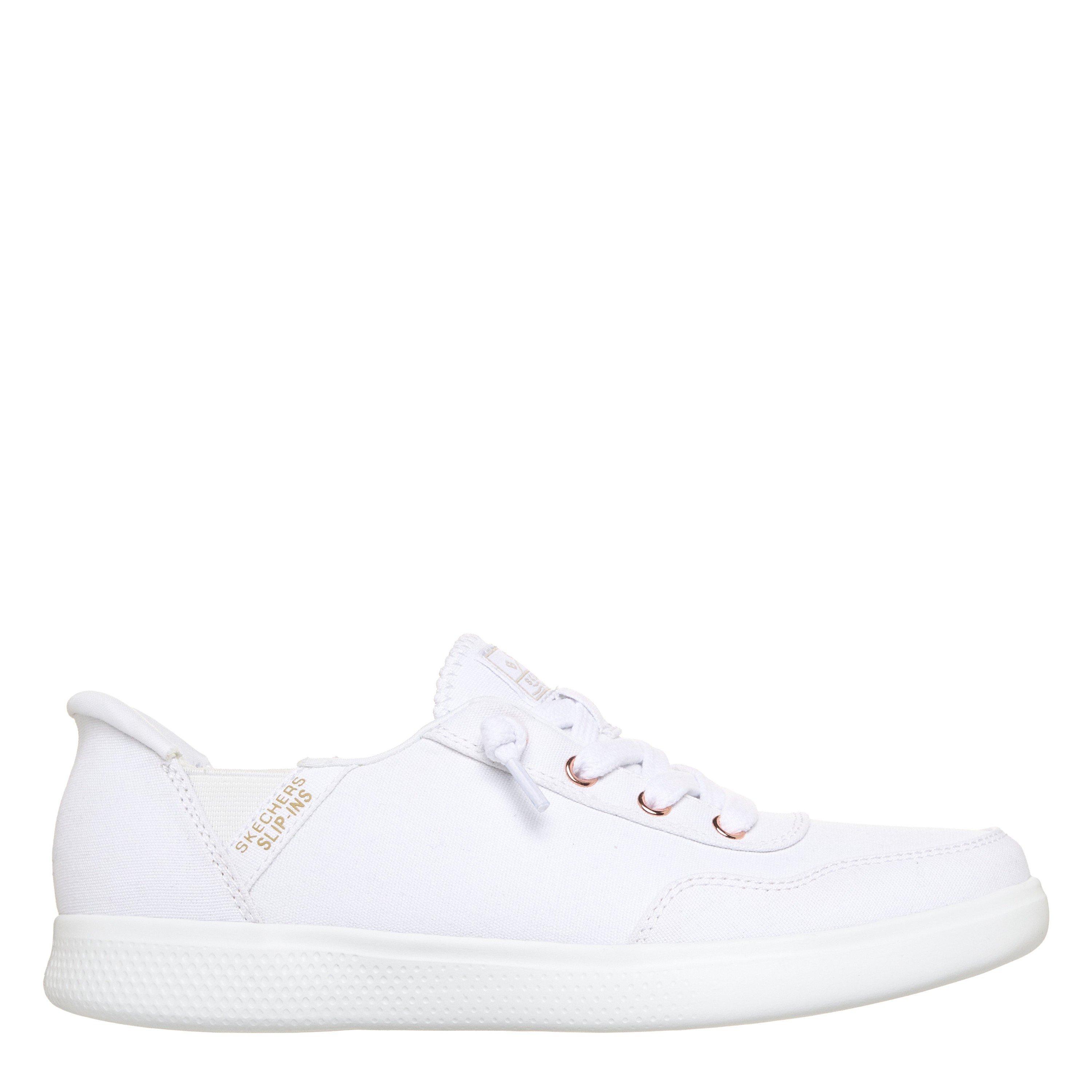 Skechers Women's Bobs Skipper Keep It Sweet Slip On Trainers - White - 3 (36)