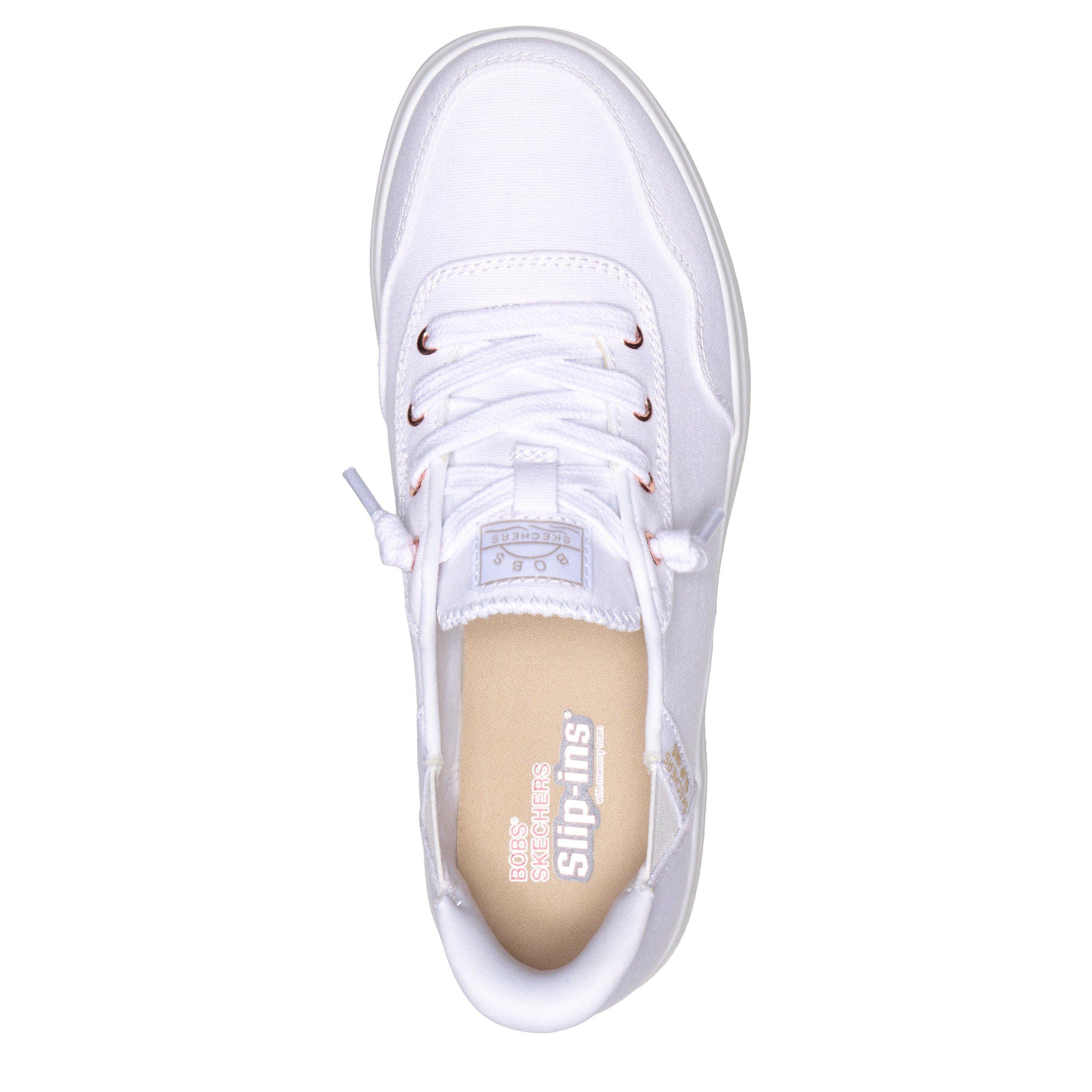 White - Skechers - Women's Bobs Skipper Keep It Sweet Slip On Trainers - 4