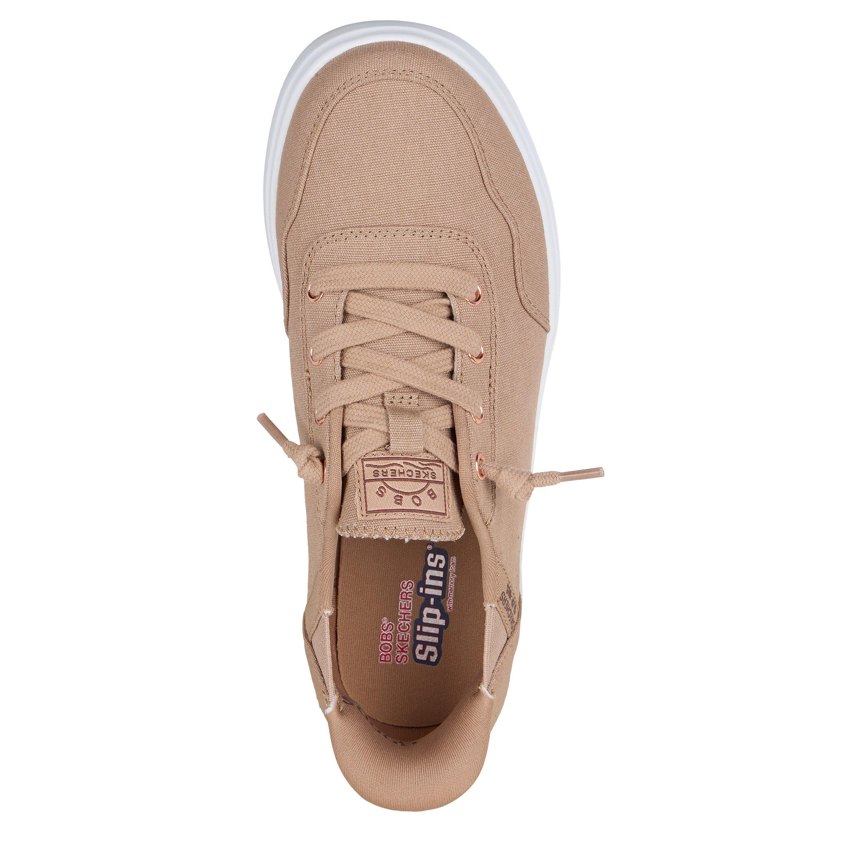 Tan - Skechers - Bobs Skipper - Keep It Sweet Slip On Trainers Womens - 5