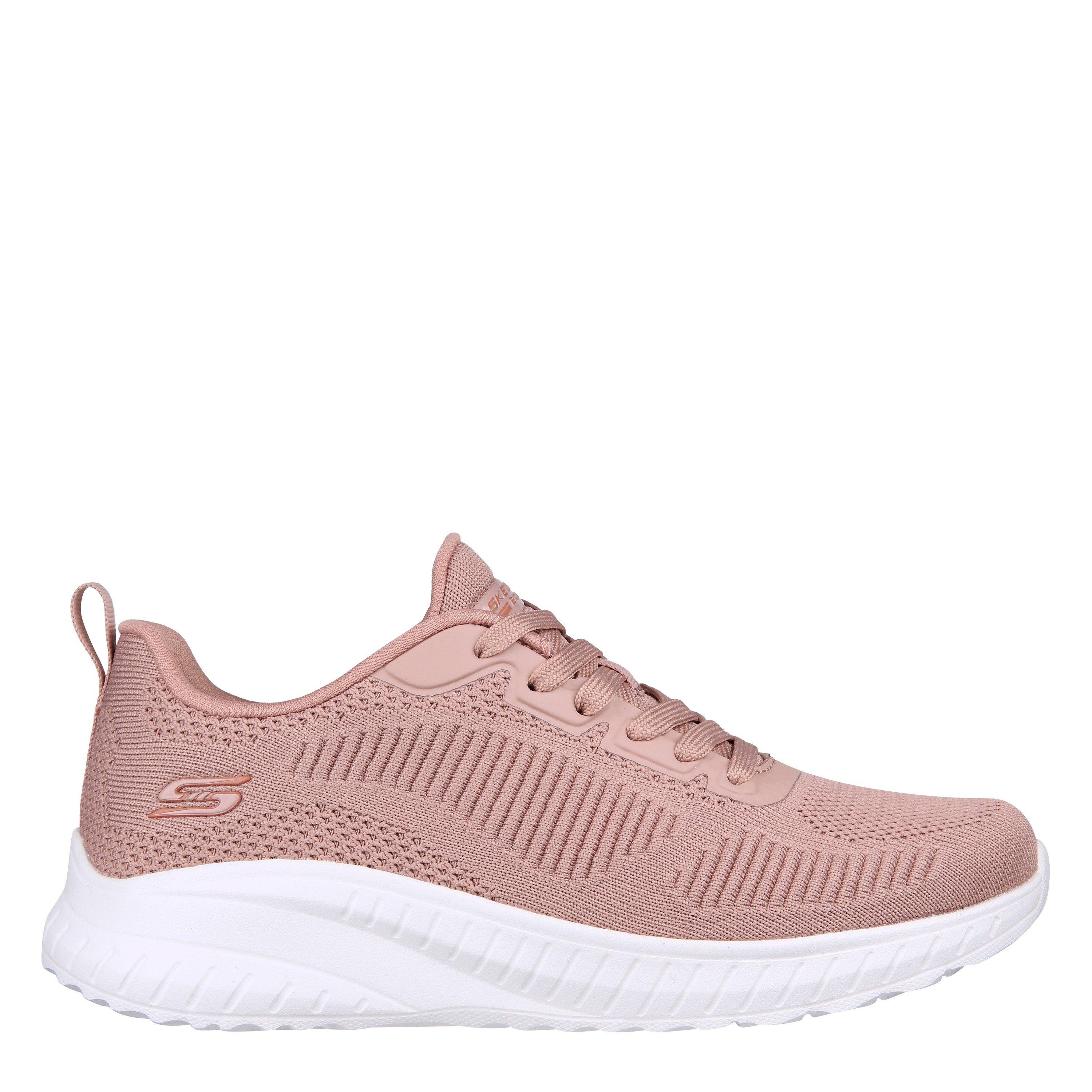 Skechers Women's Bobs Squad Chaos - Face Off Slip On Trainers - Blush - 2.5 (35.5)
