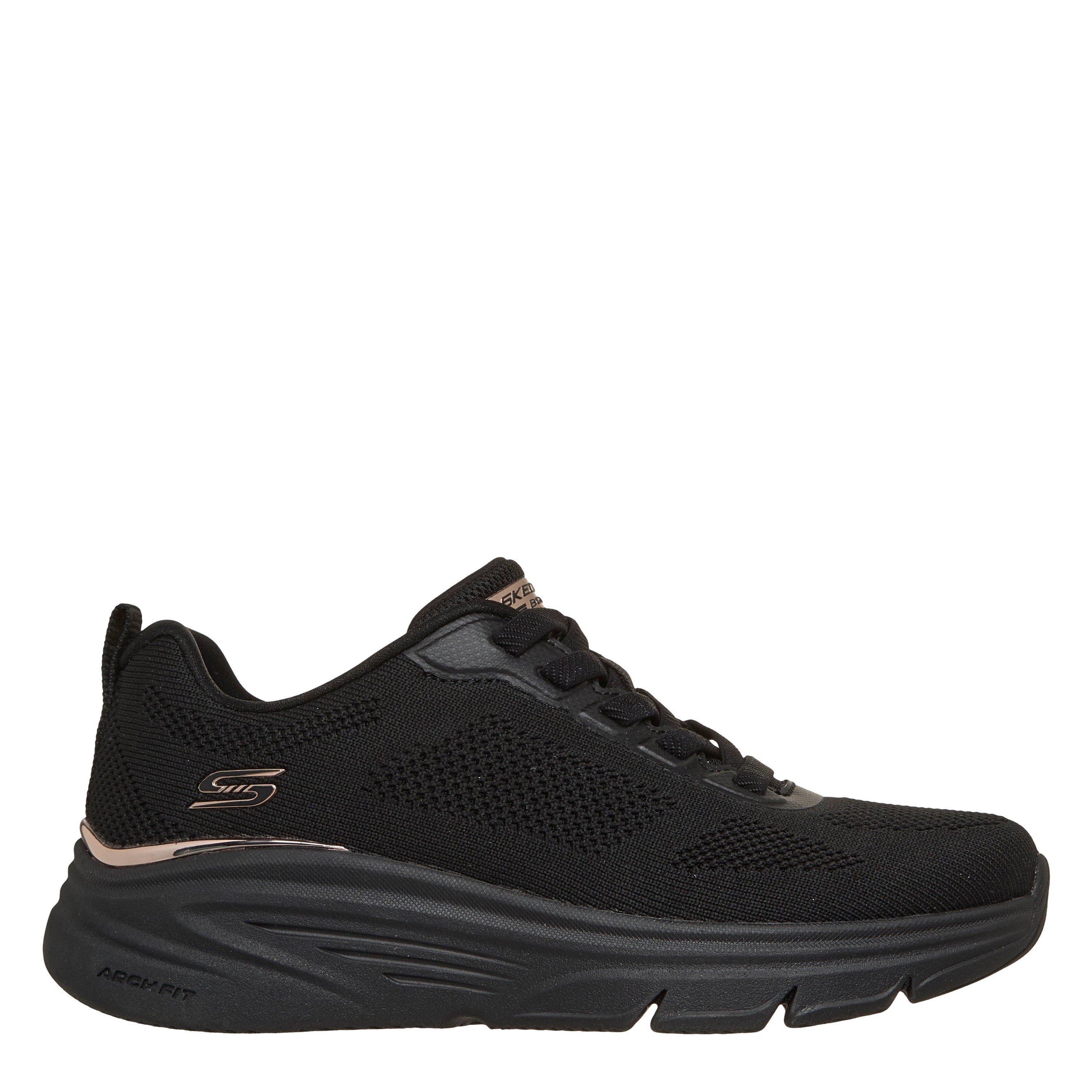 Negro - Skechers - Women's BOBS Arch Fit Elev8 Low-Top Trainers - 1