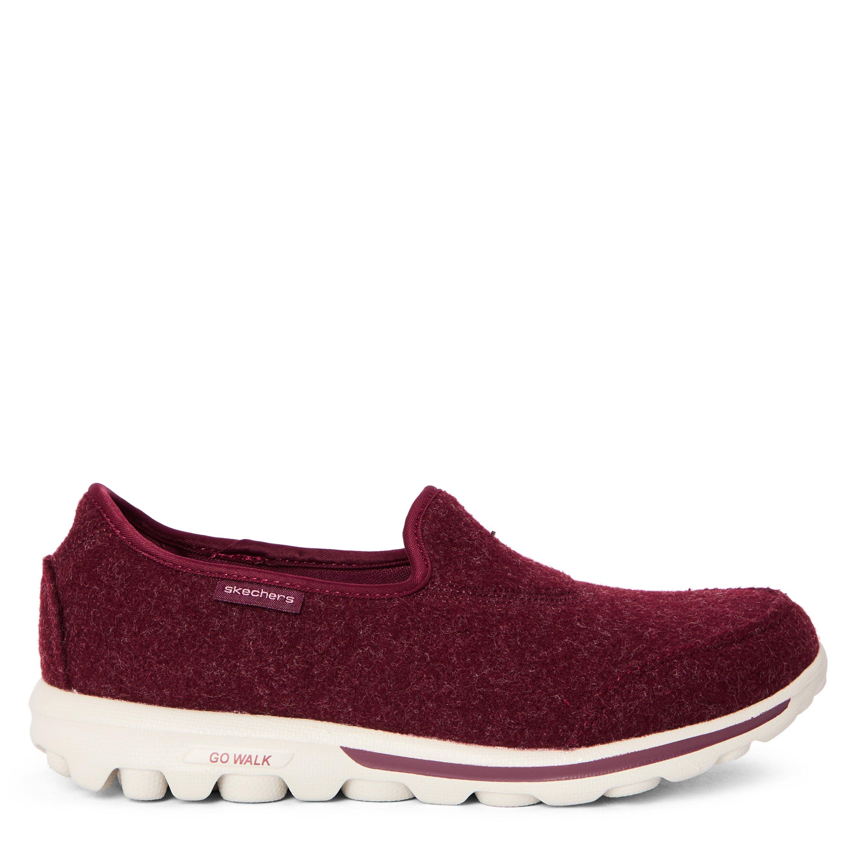 Burgundy - Skechers - Women's Slip On Trainers - 1