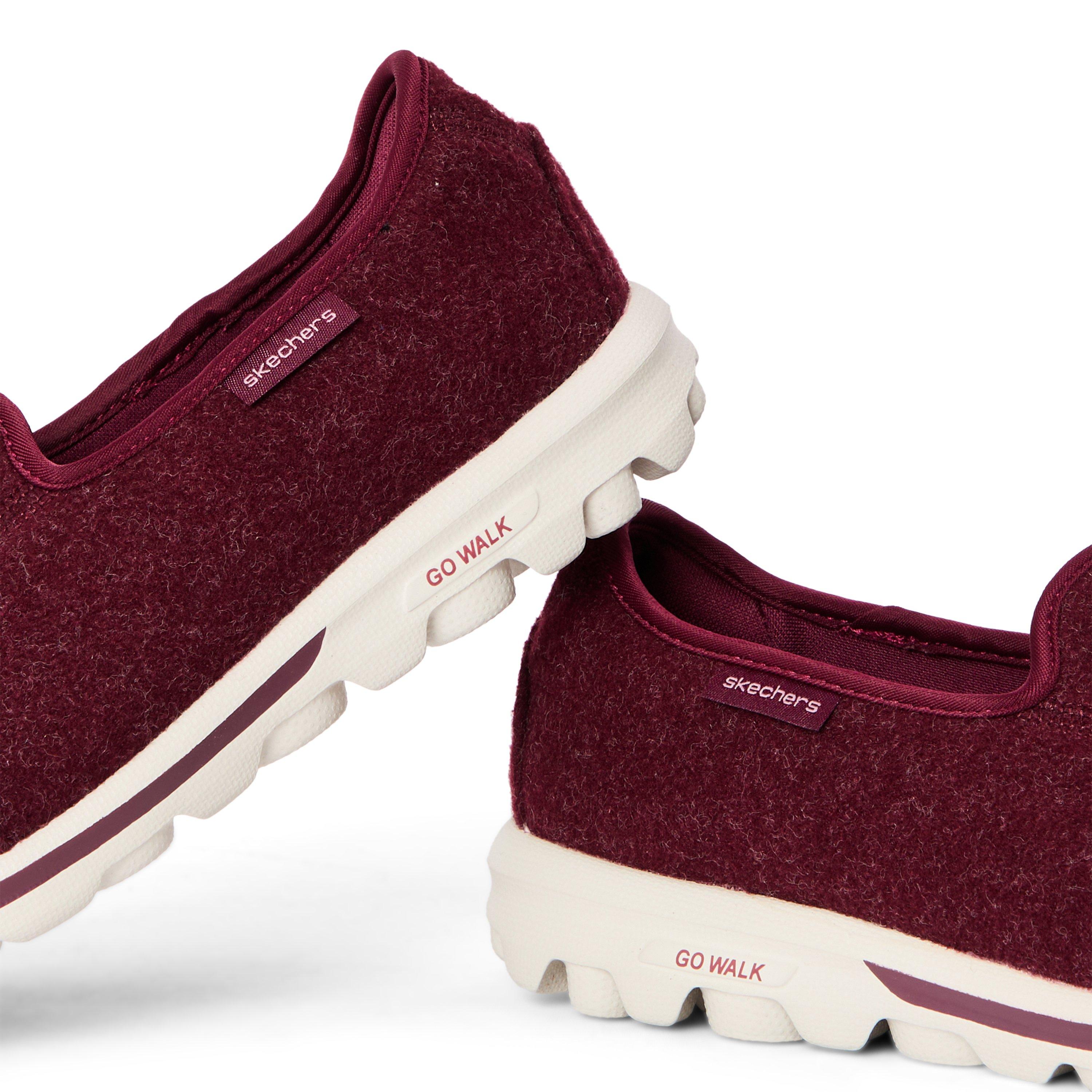 Burgundy - Skechers - Women's Slip On Trainers - 3