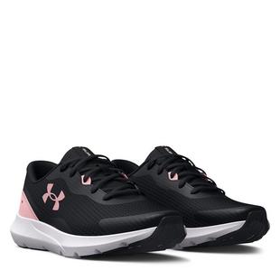 Blk/Prime Pink - Under Armour - Surge 3 Womens Shoes - 5