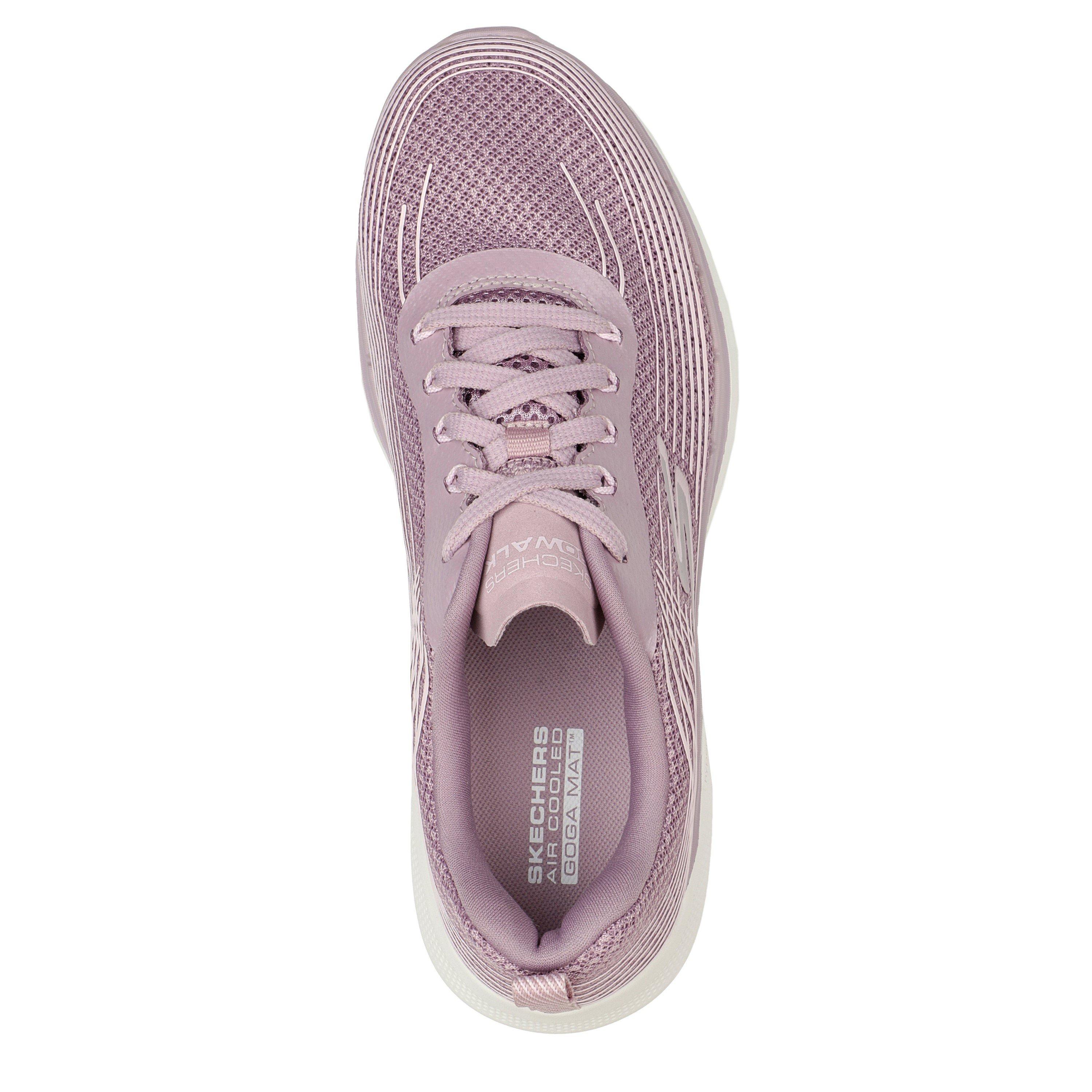 Mauve - Skechers - Athletic Mesh Lace Up W Haptic Prin Slip On Trainers Womens - 5
