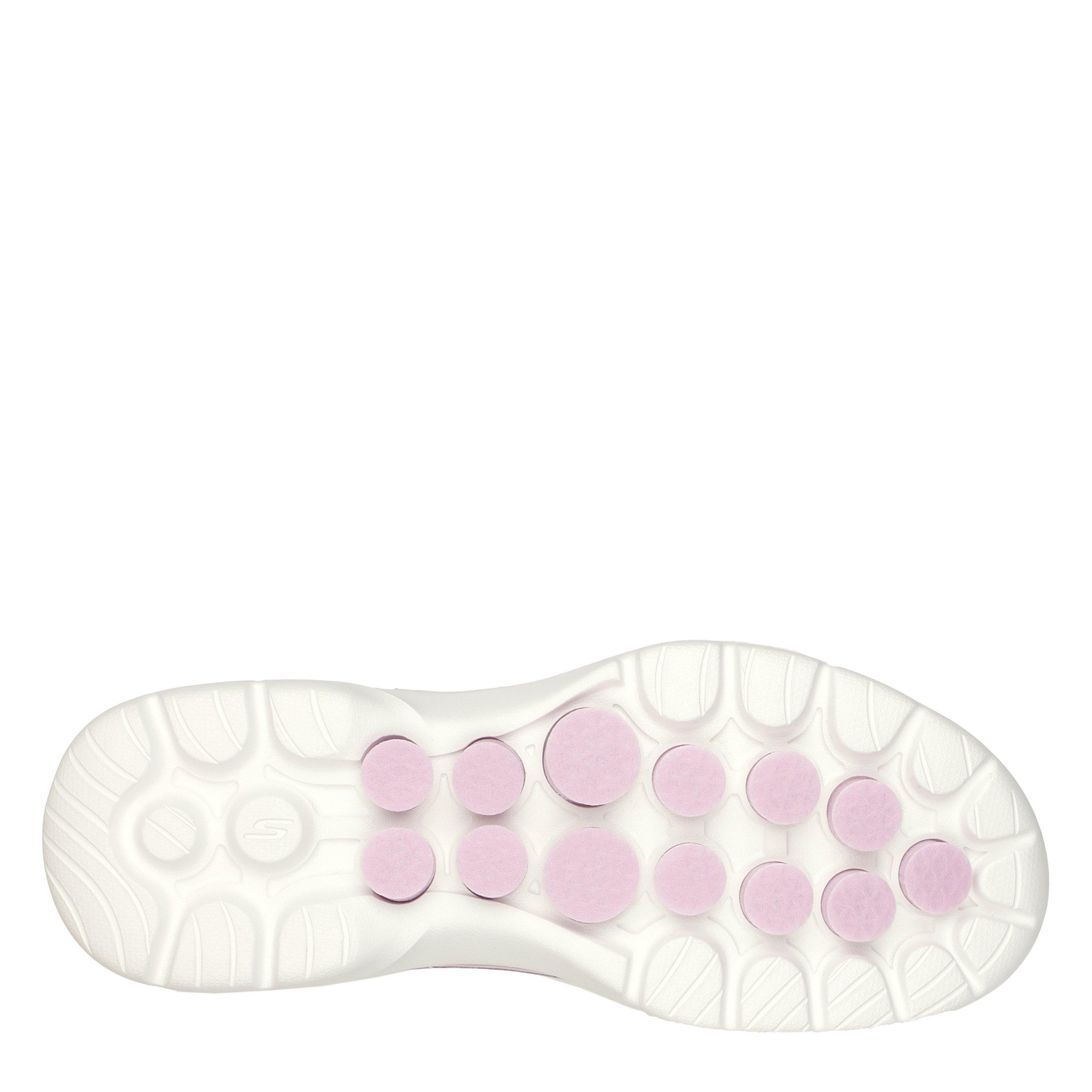 Mauve - Skechers - Athletic Mesh Lace Up W Haptic Prin Slip On Trainers Womens - 6