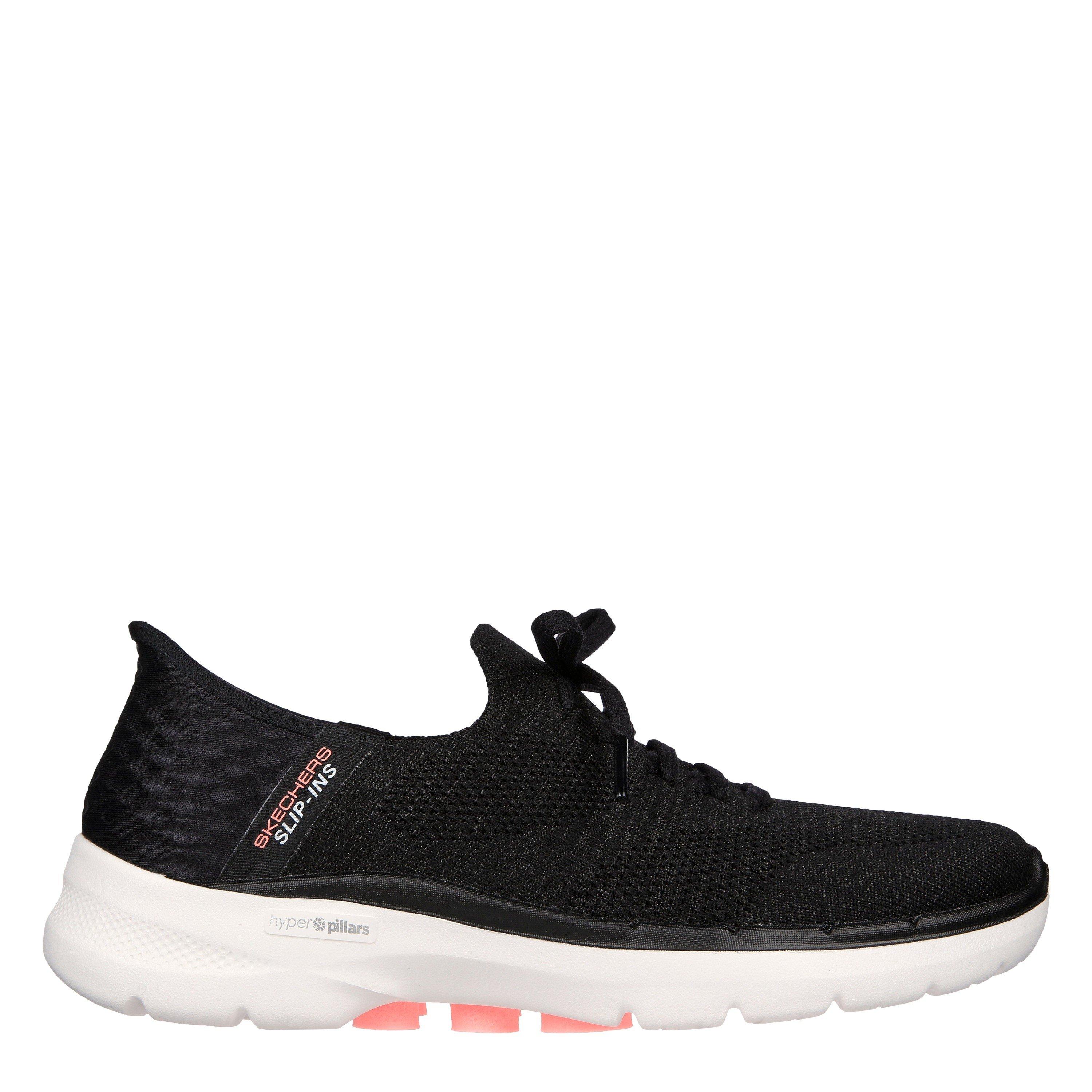 Skechers Women's Slip On Trainers - Black/Hot Pink - 4 (37)