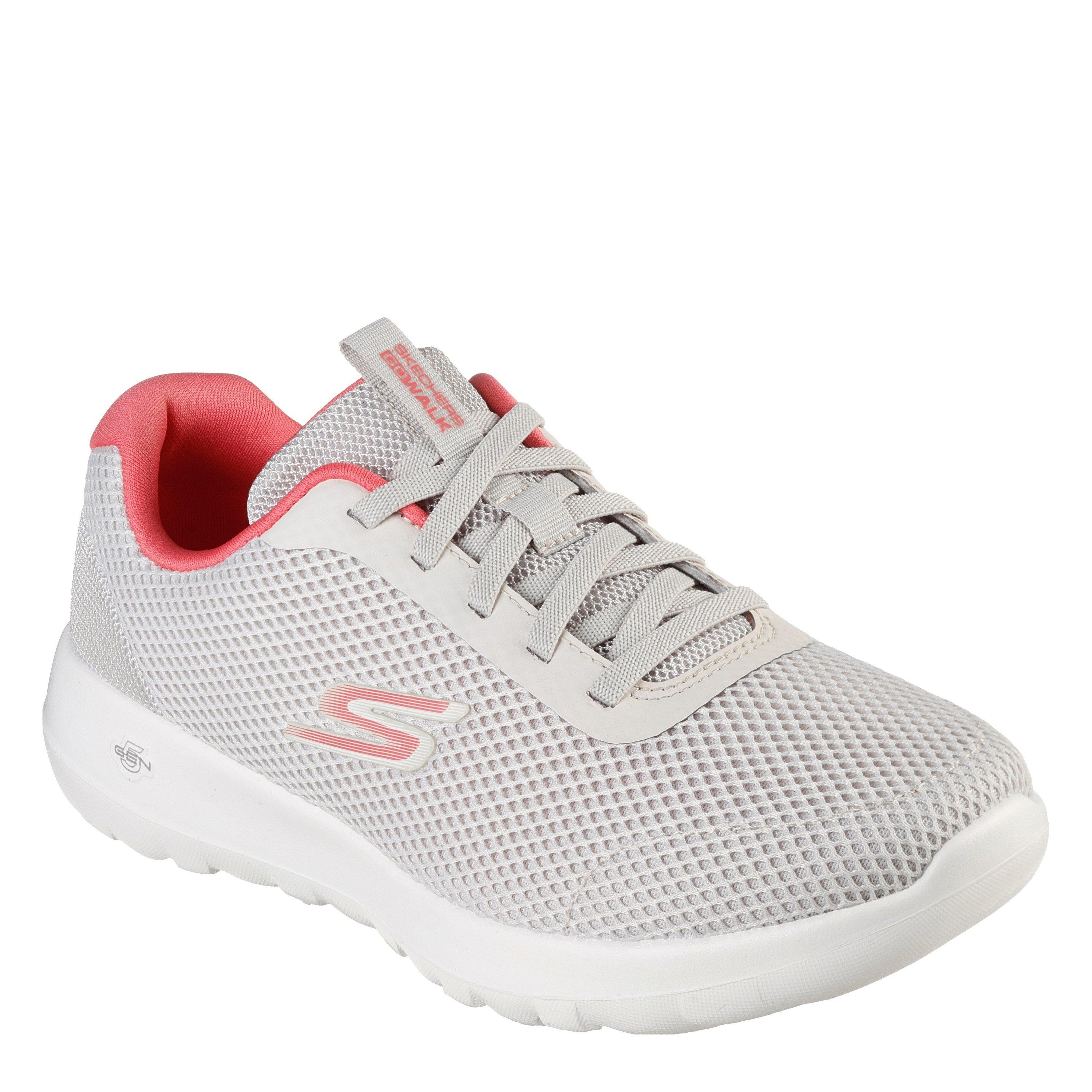 Bianco sporco/Rosa - Skechers - Athletic Mesh Bungee W Color Pop Li Slip On Trainers Womens - 1